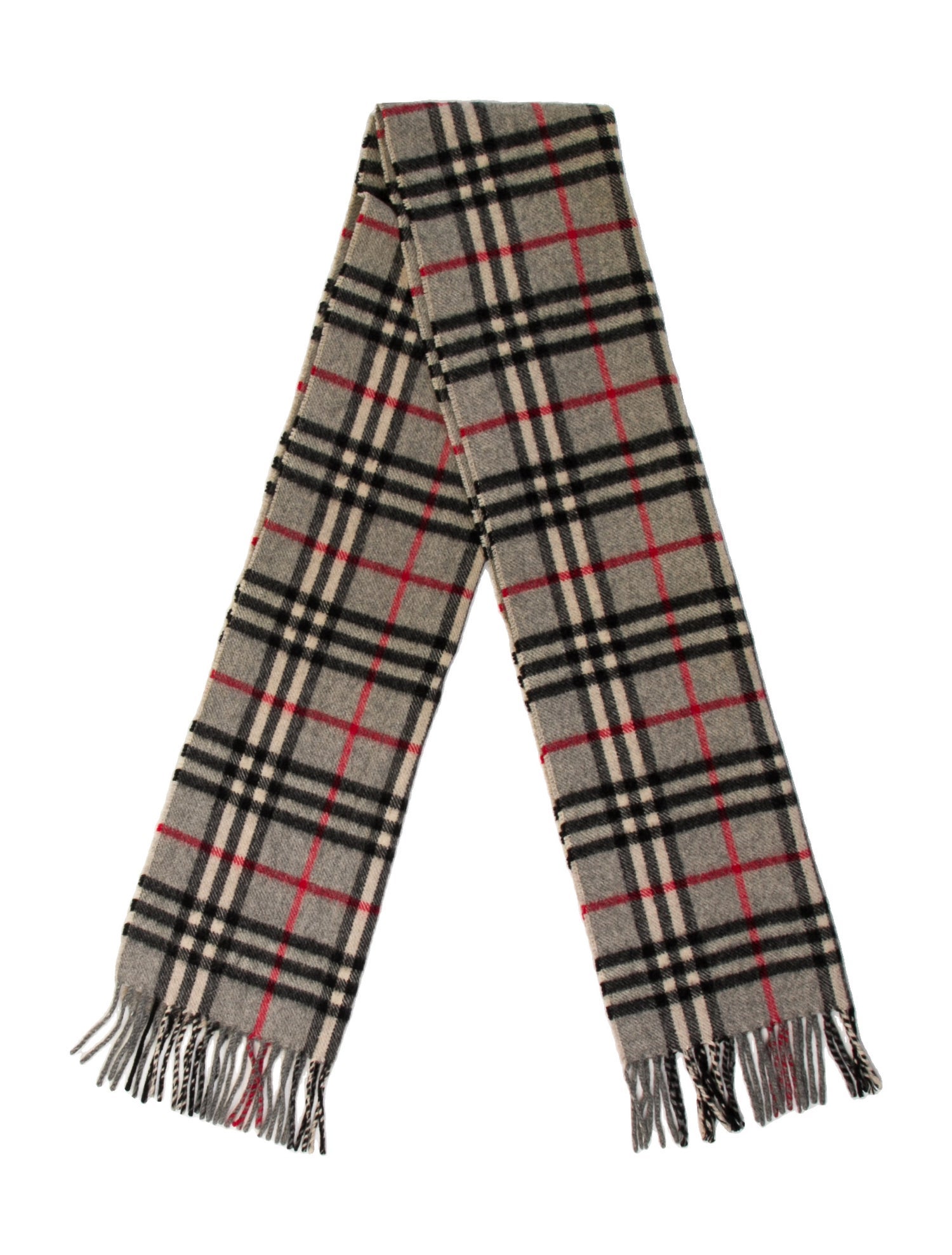 Burberry's Cashmere House Check Pattern Scarf