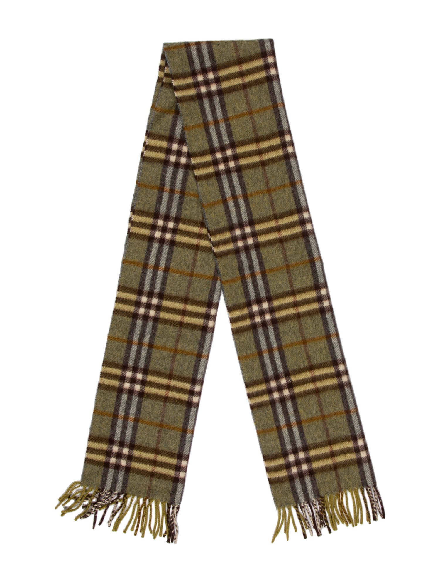 Burberry's Cashmere Nova Check Pattern Scarf