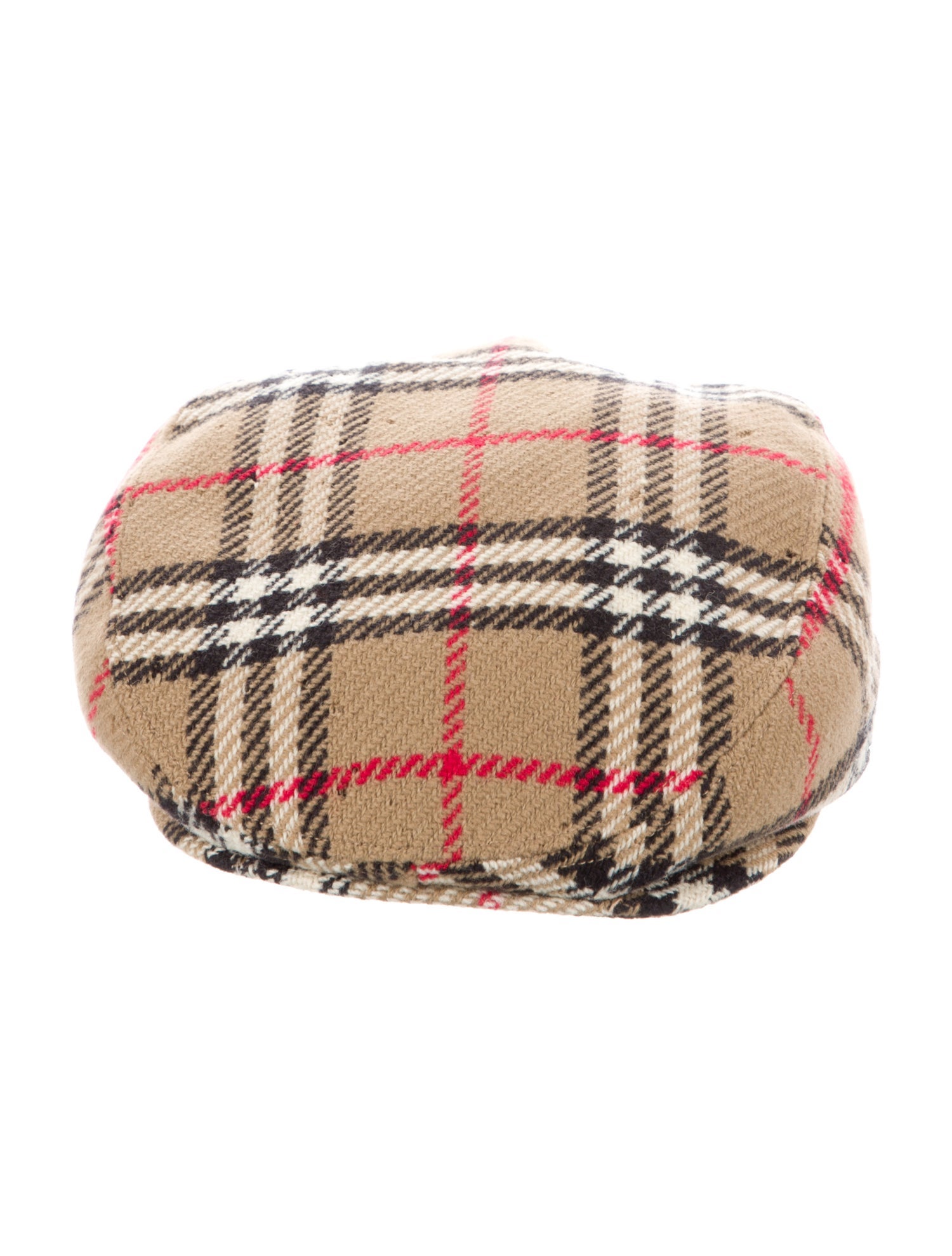 Burberry's Check Wool Newsboy Hat