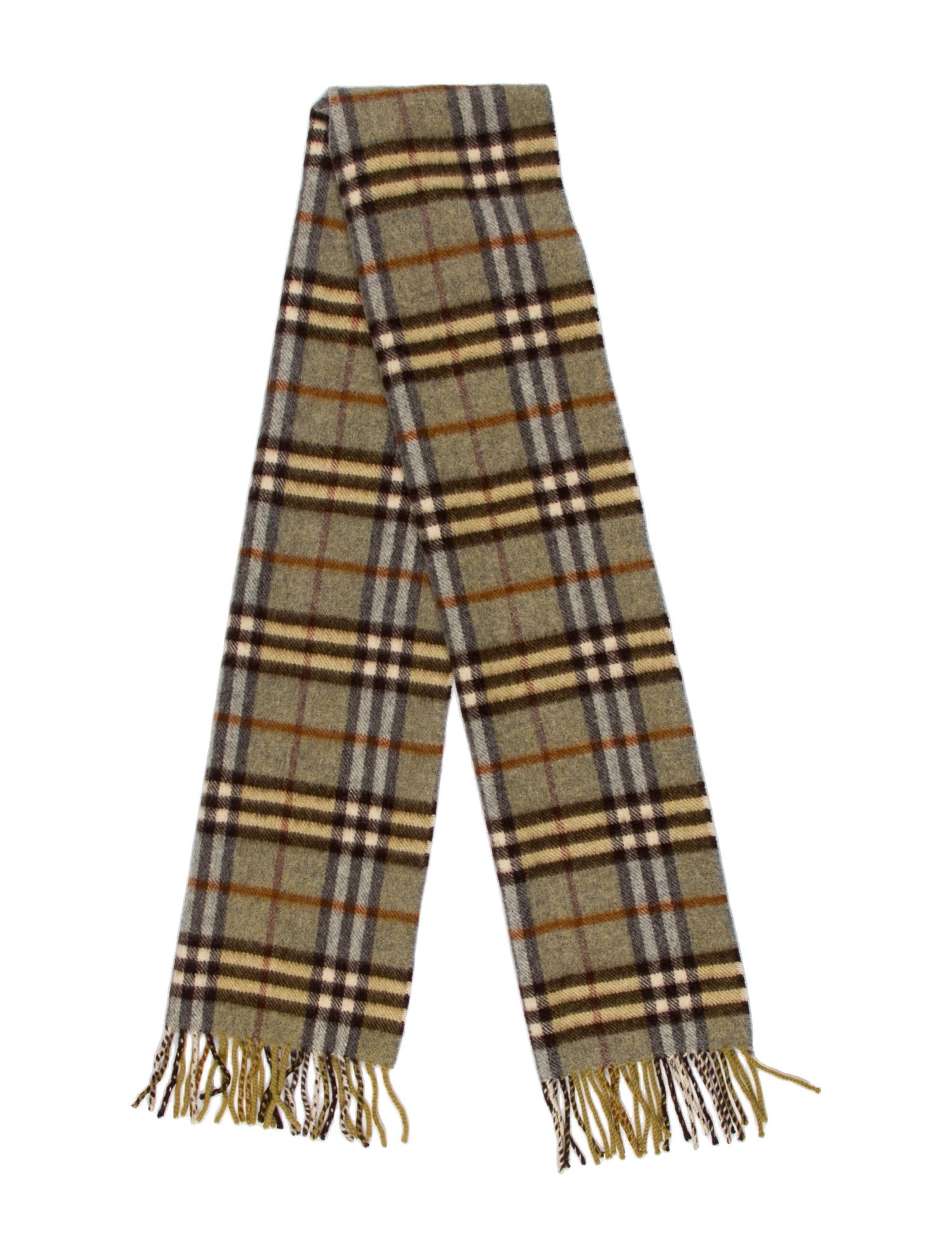 Burberry's Wool Nova Check Pattern Scarf