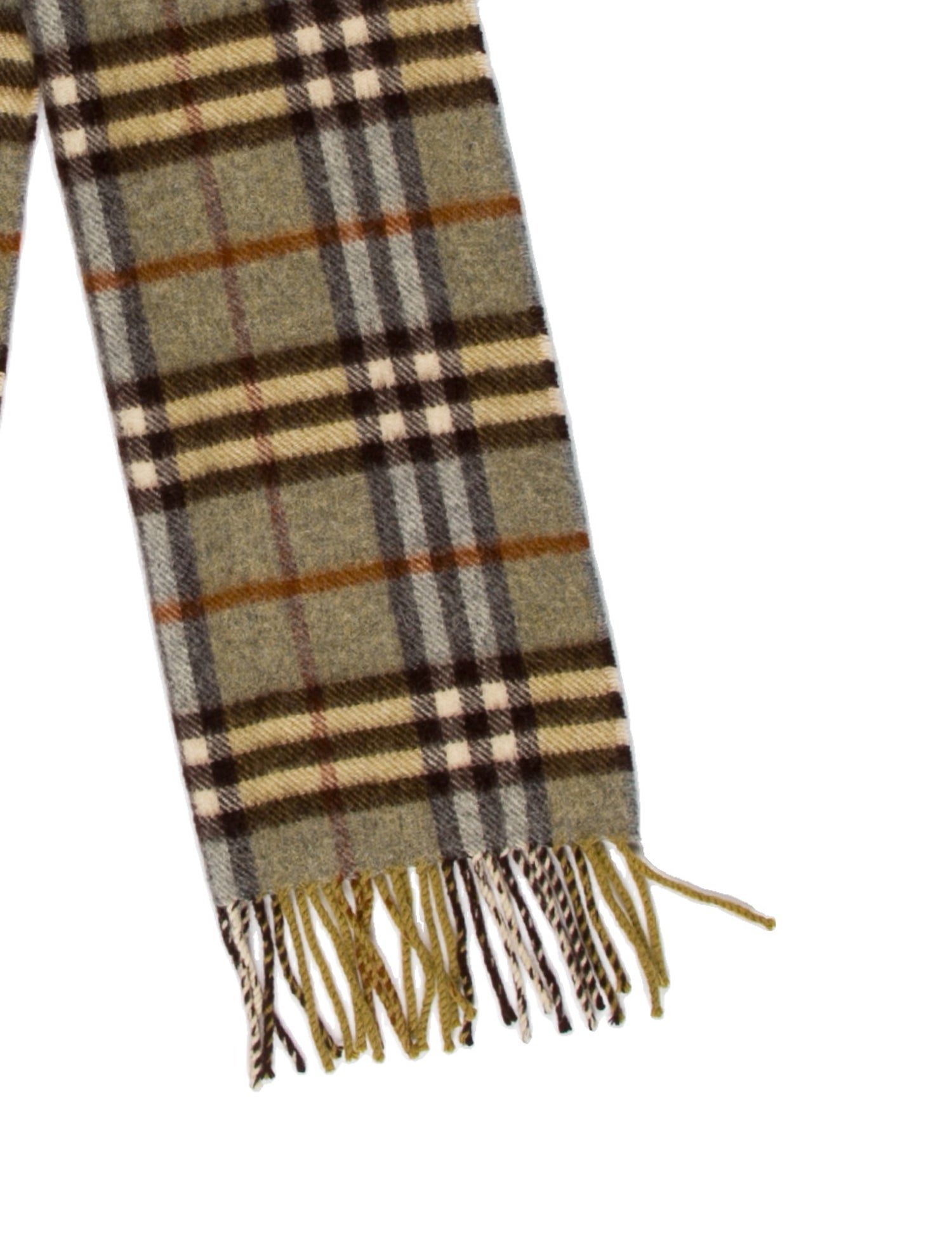 Burberry's Wool Nova Check Pattern Scarf