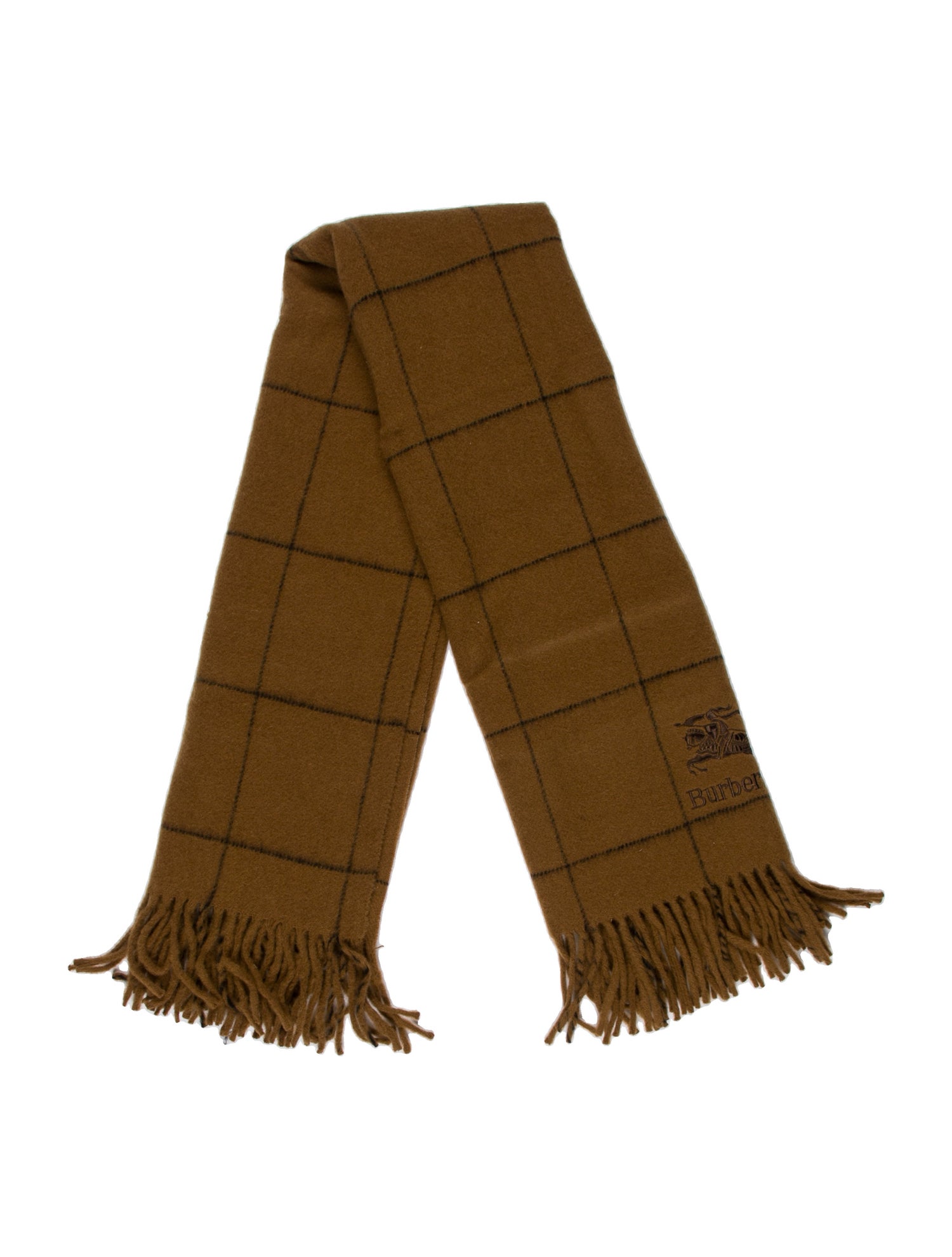 Burberry's Virgin Wool Plaid Print Scarf