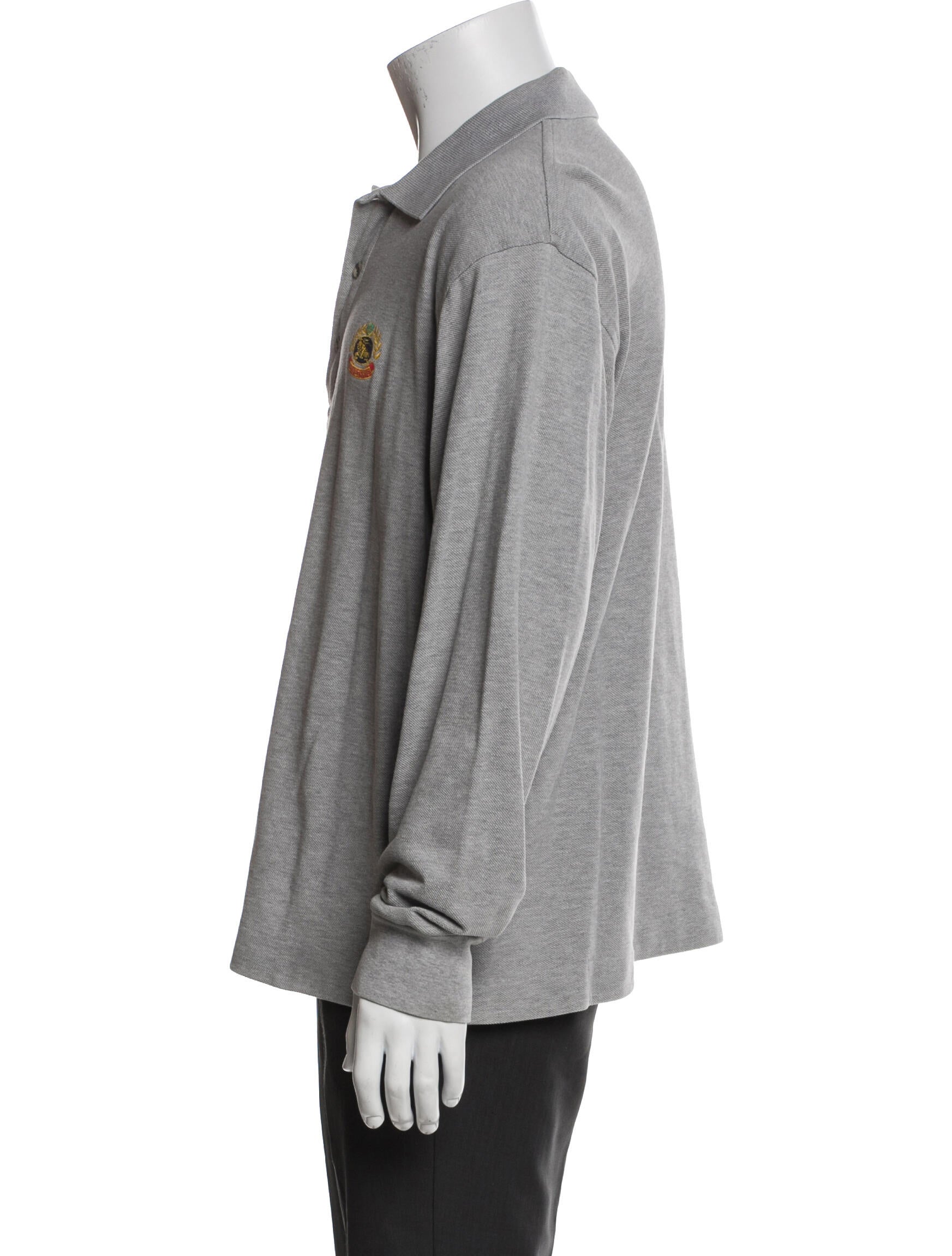 Burberry's Collar Long Sleeve Polo Shirt