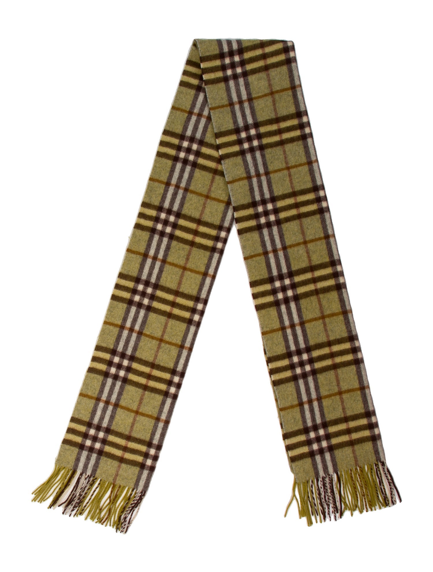 Burberry's Cashmere House Check Pattern Scarf