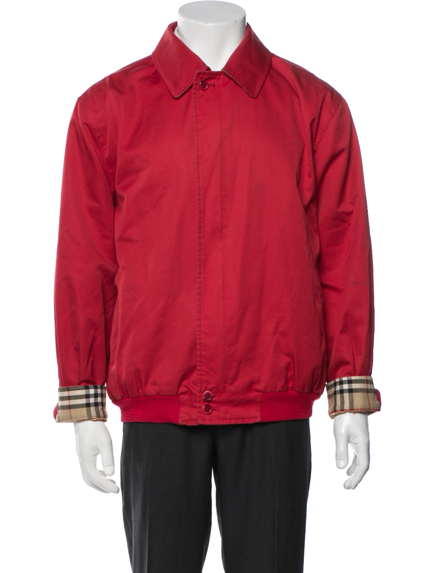 Burberry's Plaid Print Windbreaker