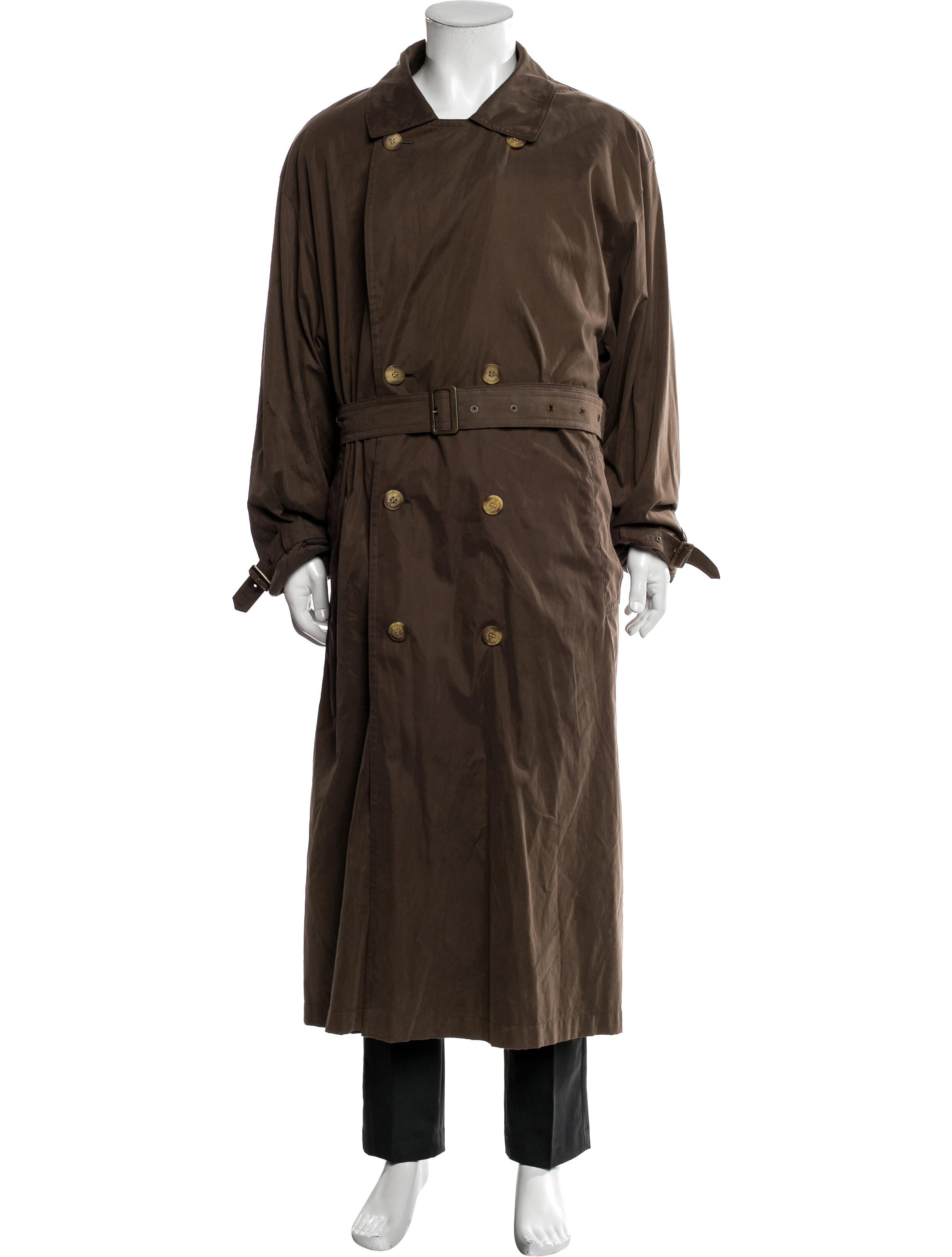 Burberry Prorsum Vintage Nova Check Pattern Trench Coat