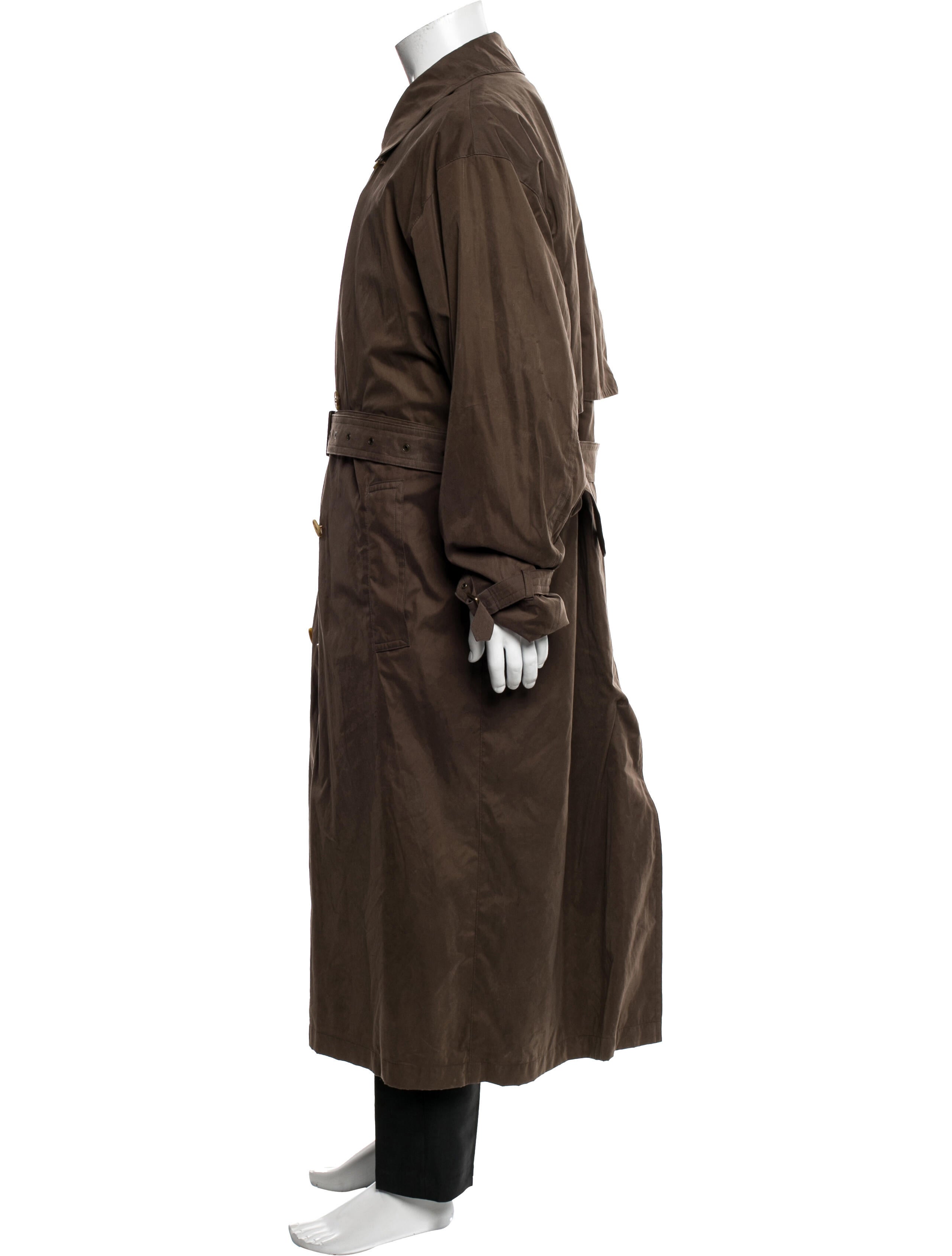 Burberry Prorsum Vintage Nova Check Pattern Trench Coat