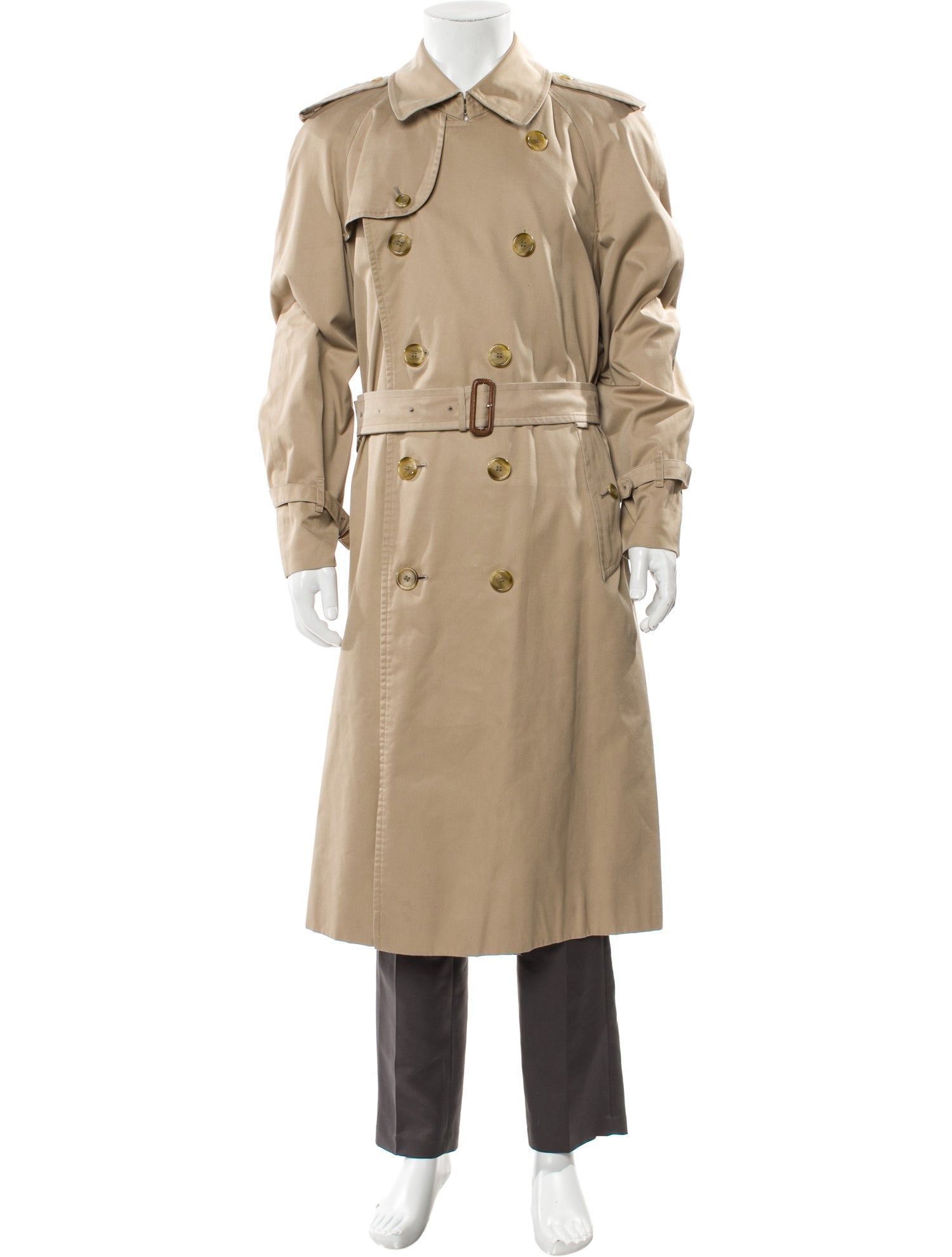 Burberry's House Check Pattern Trench Coat