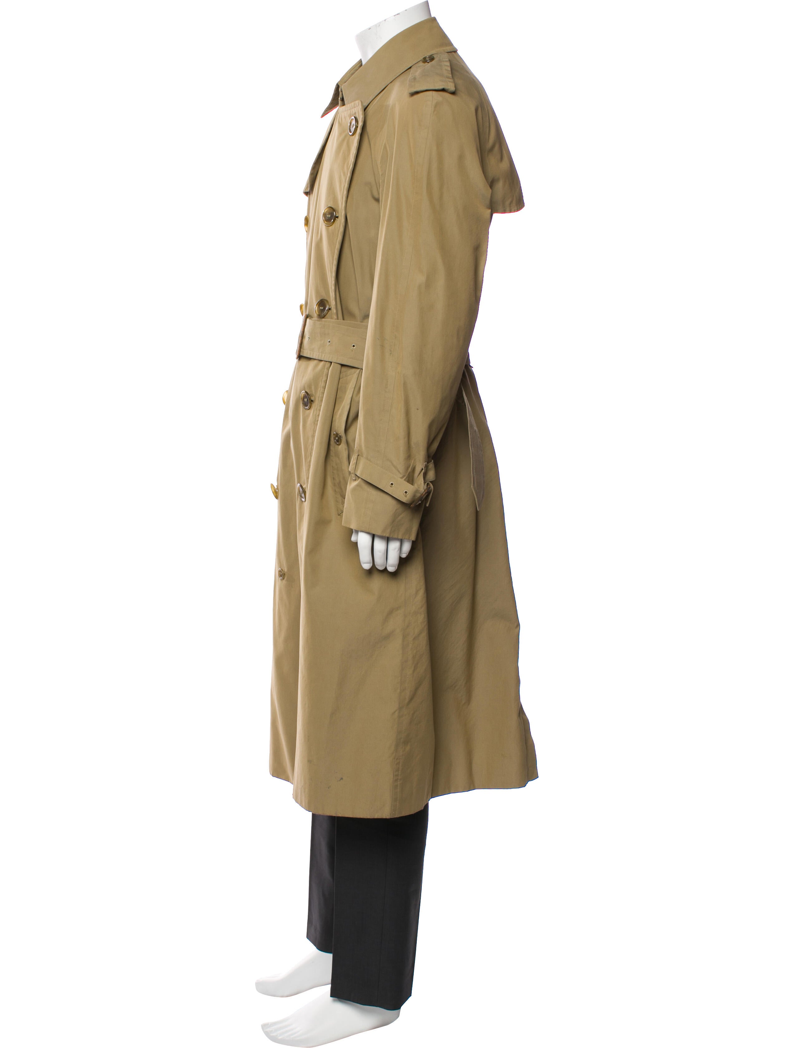 Burberry's Vintage Nova Check Pattern Trench Coat