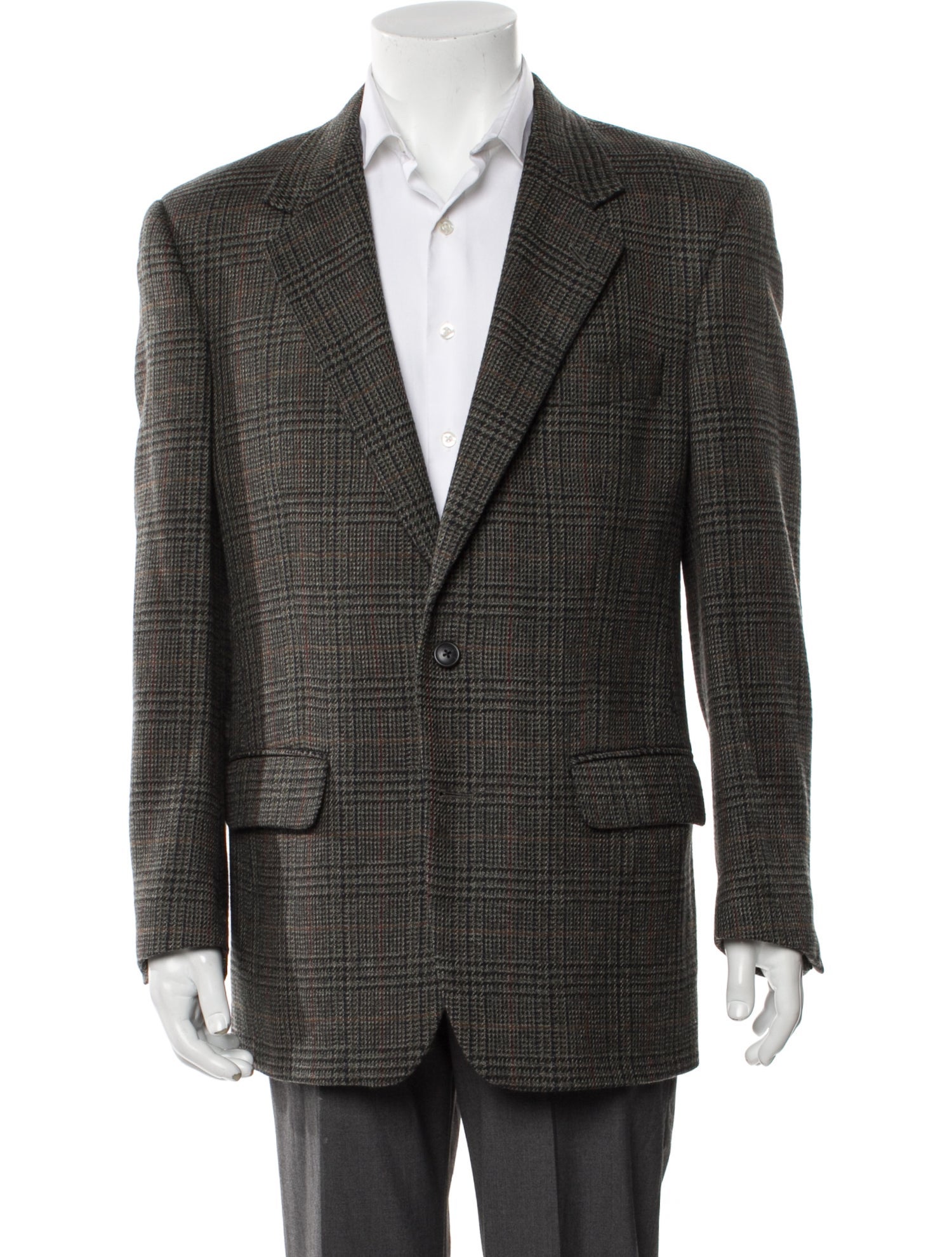 Burberry's Wool Houndstooth Print Blazer