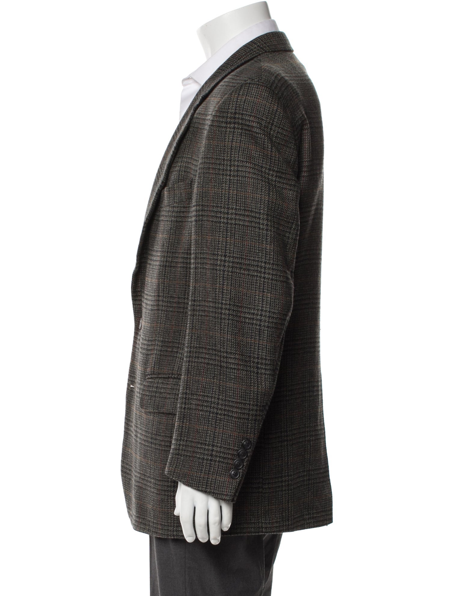 Burberry's Wool Houndstooth Print Blazer