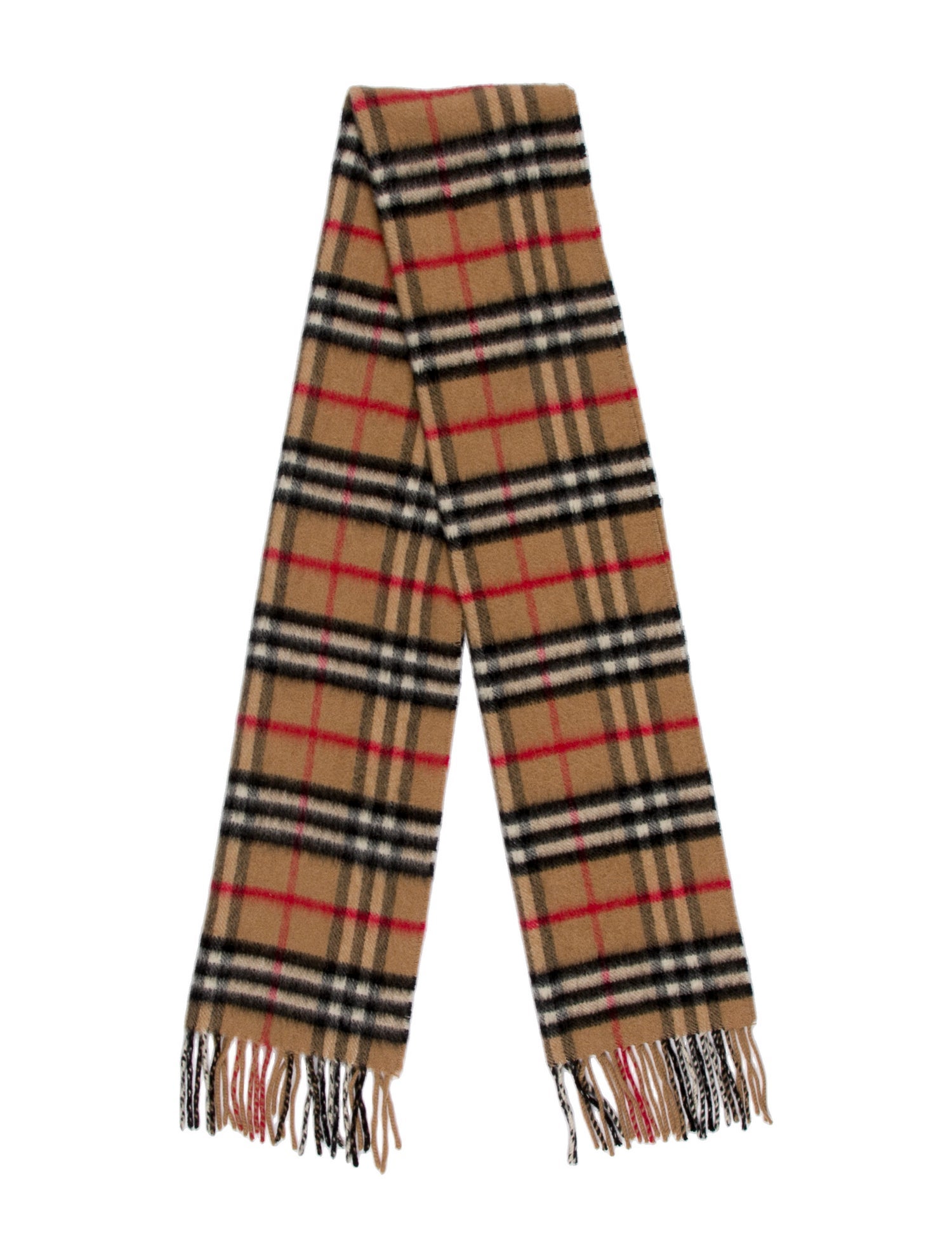 Burberry's Cashmere Nova Check Pattern Scarf