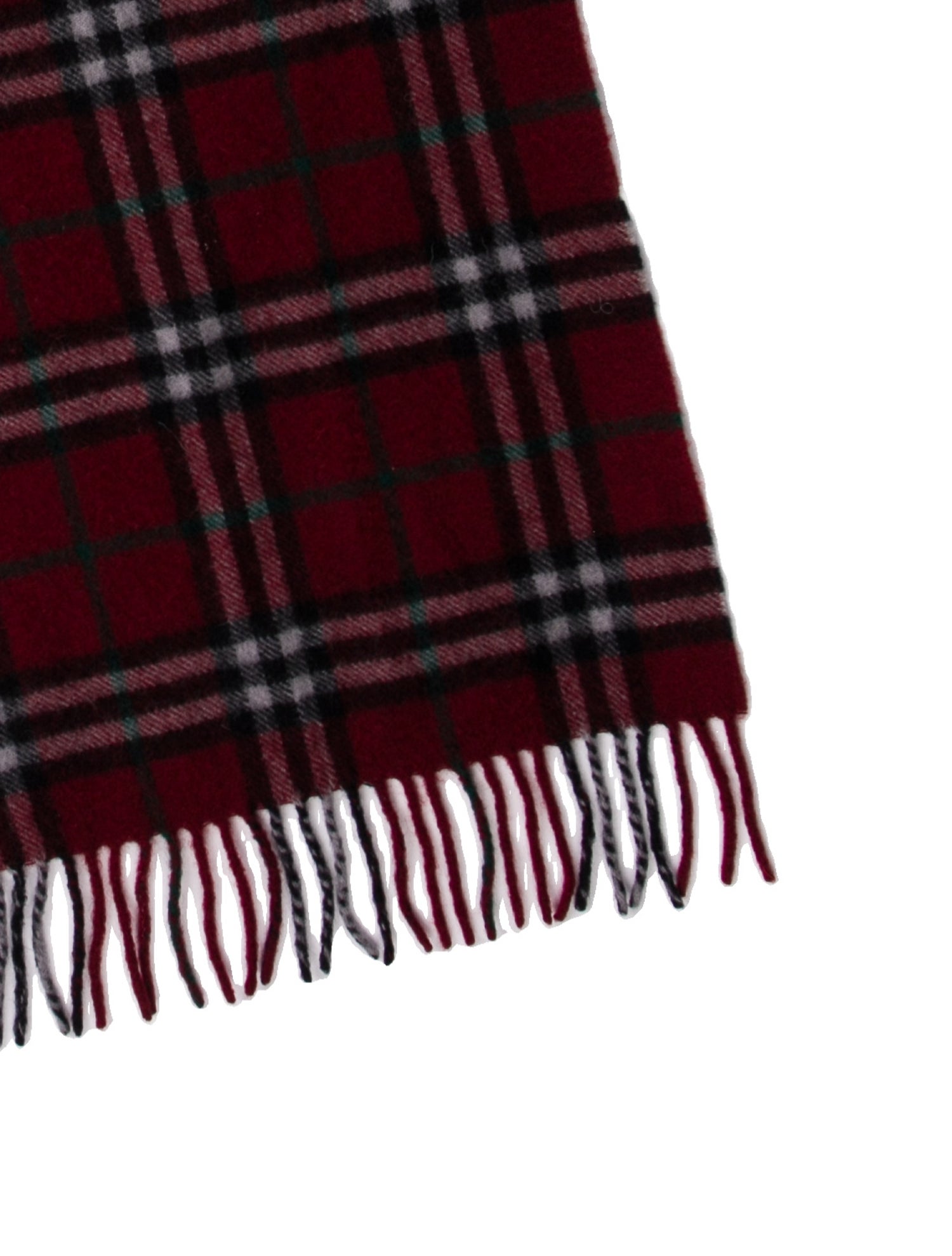 Burberry's Cashmere Nova Check Pattern Scarf
