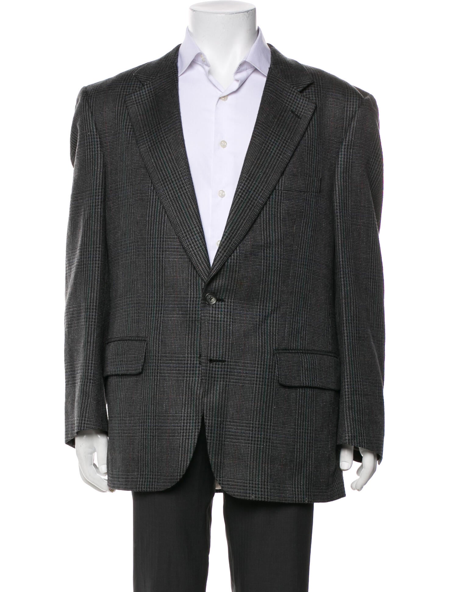 Burberry's Plaid Print Blazer