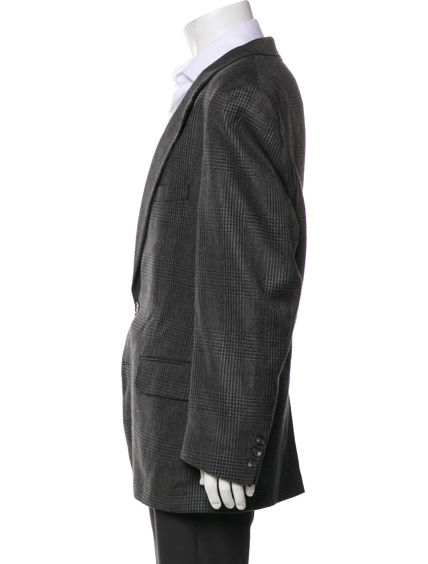 Burberry's Plaid Print Blazer