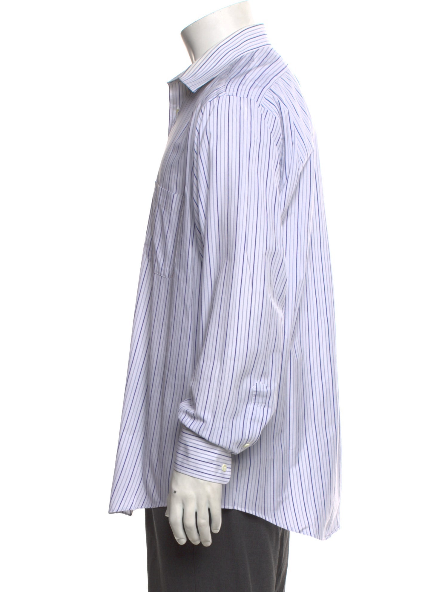 Burberry's Striped Long Sleeve Dress Shirt