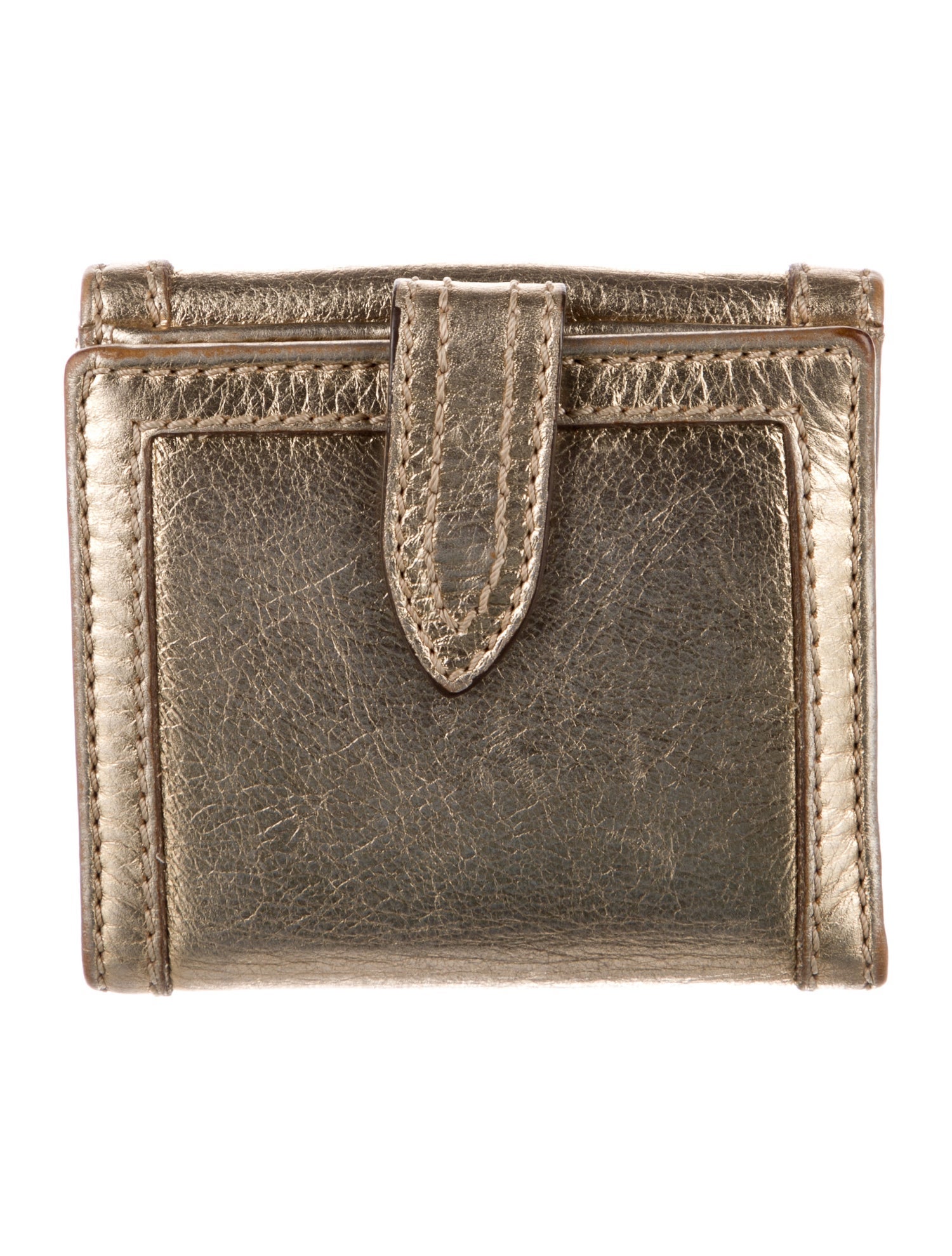 Burberry's Leather Printed Compact Wallet