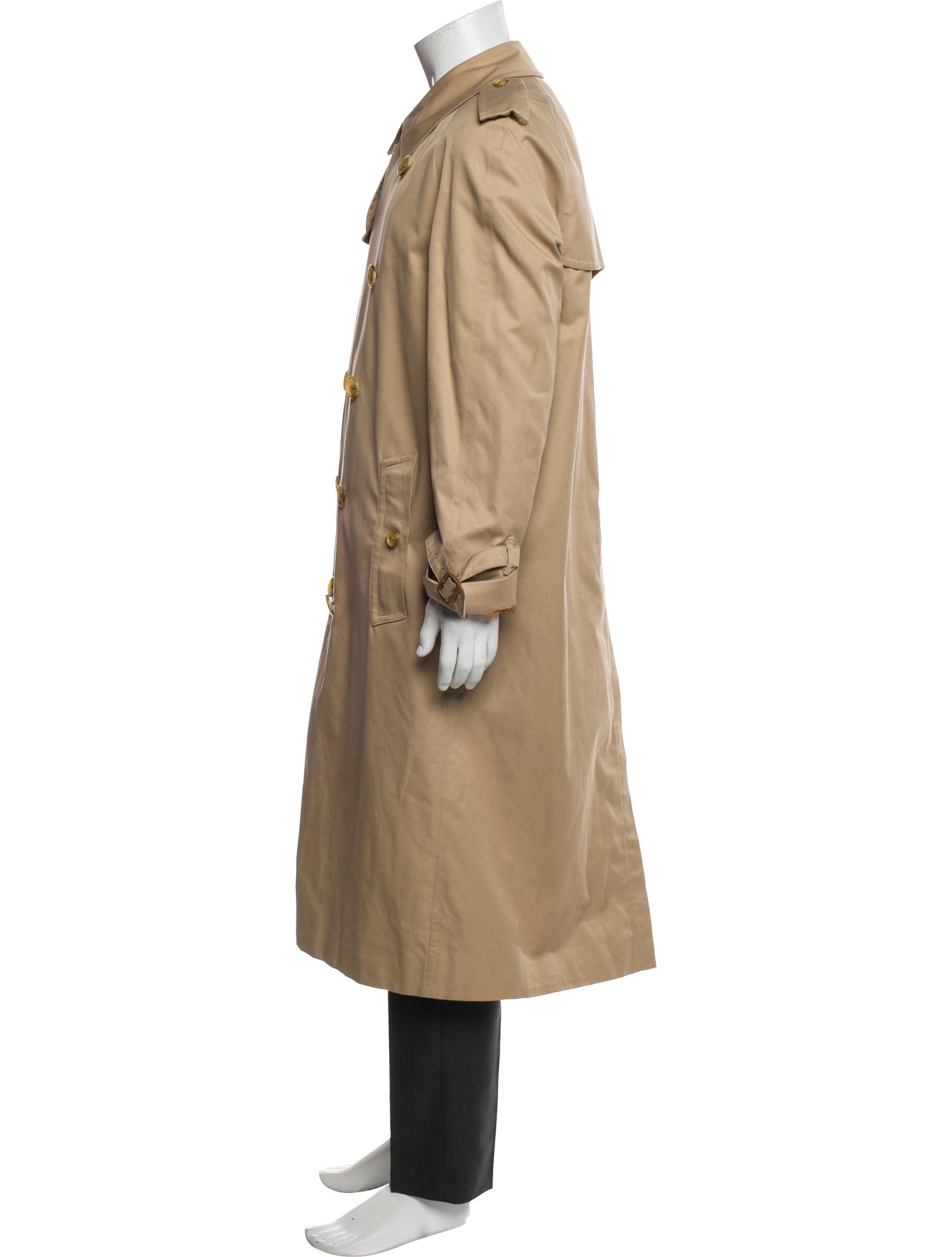 Burberry's House Check Pattern Trench Coat