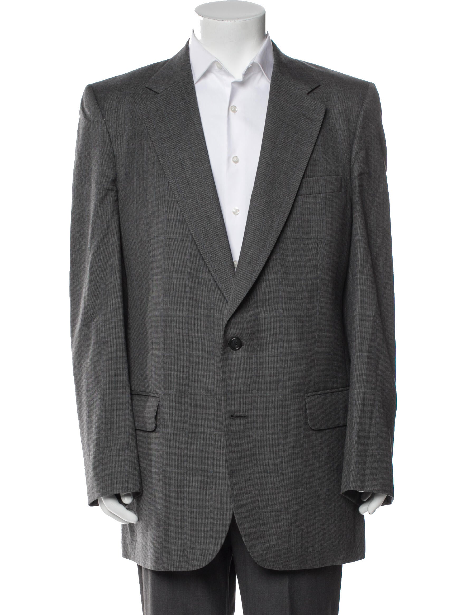 Burberry's Wool Plaid Print Blazer