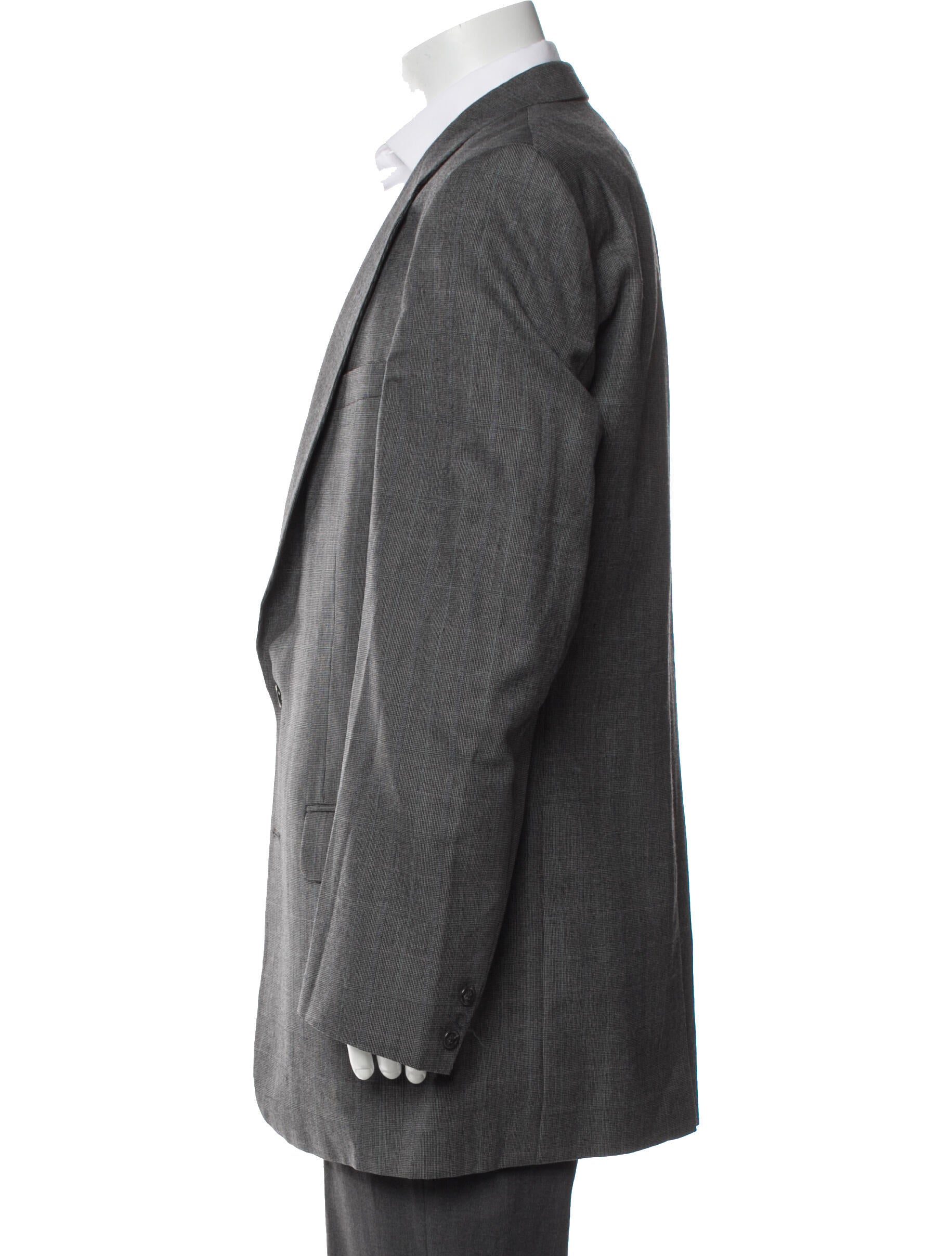 Burberry's Wool Plaid Print Blazer