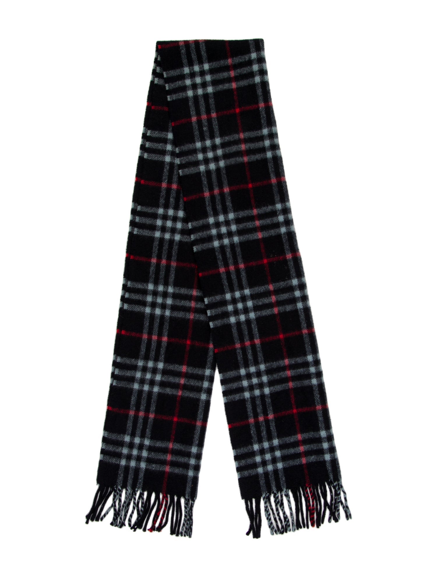 Burberry's Cashmere Nova Check Pattern Scarf