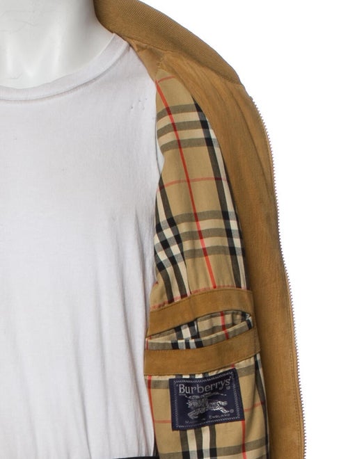 Burberry's House Check Pattern Bomber Jacket