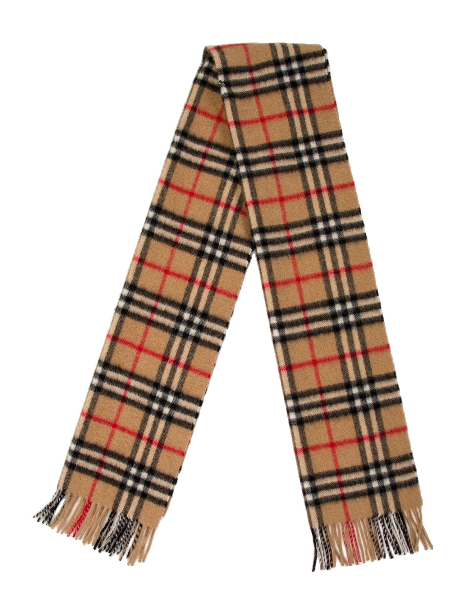 Burberry's Cashmere Nova Check Pattern Scarf