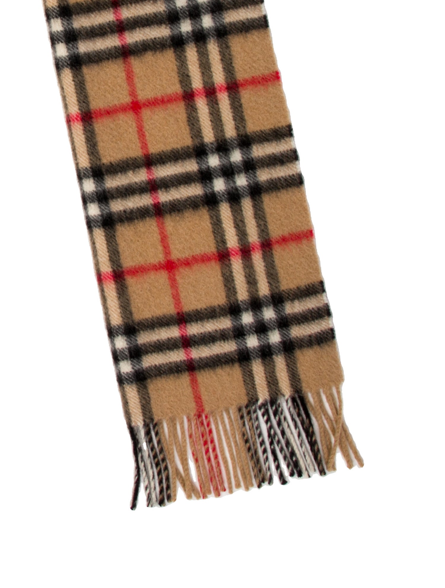 Burberry's Cashmere Nova Check Pattern Scarf