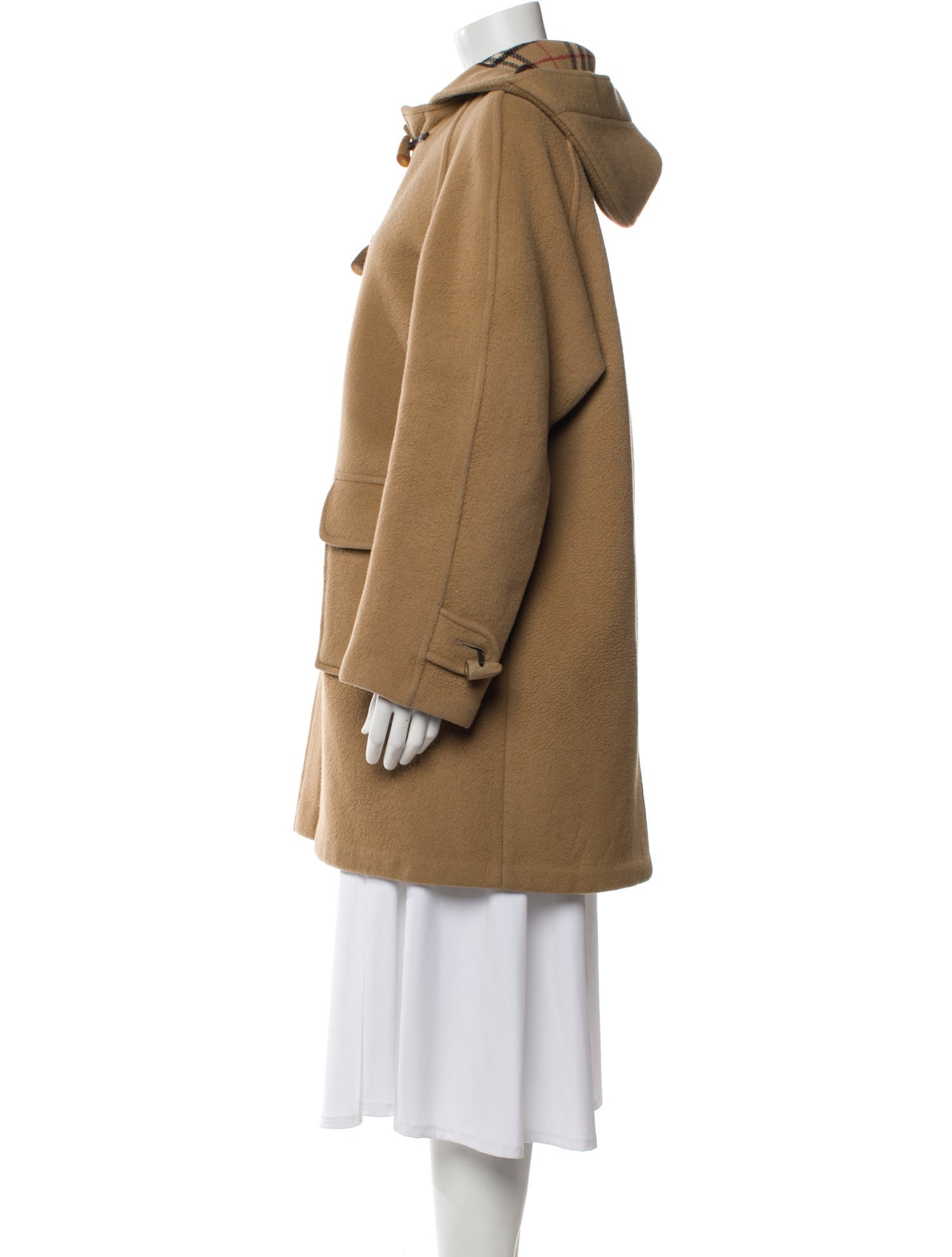 Burberry's Wool Faux Fur Coat