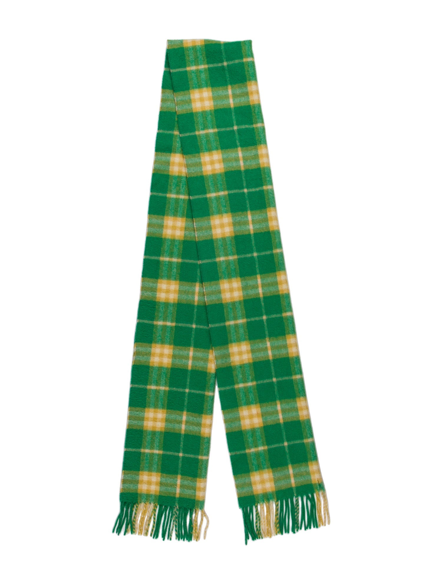 Burberry's Cashmere Plaid Print Scarf