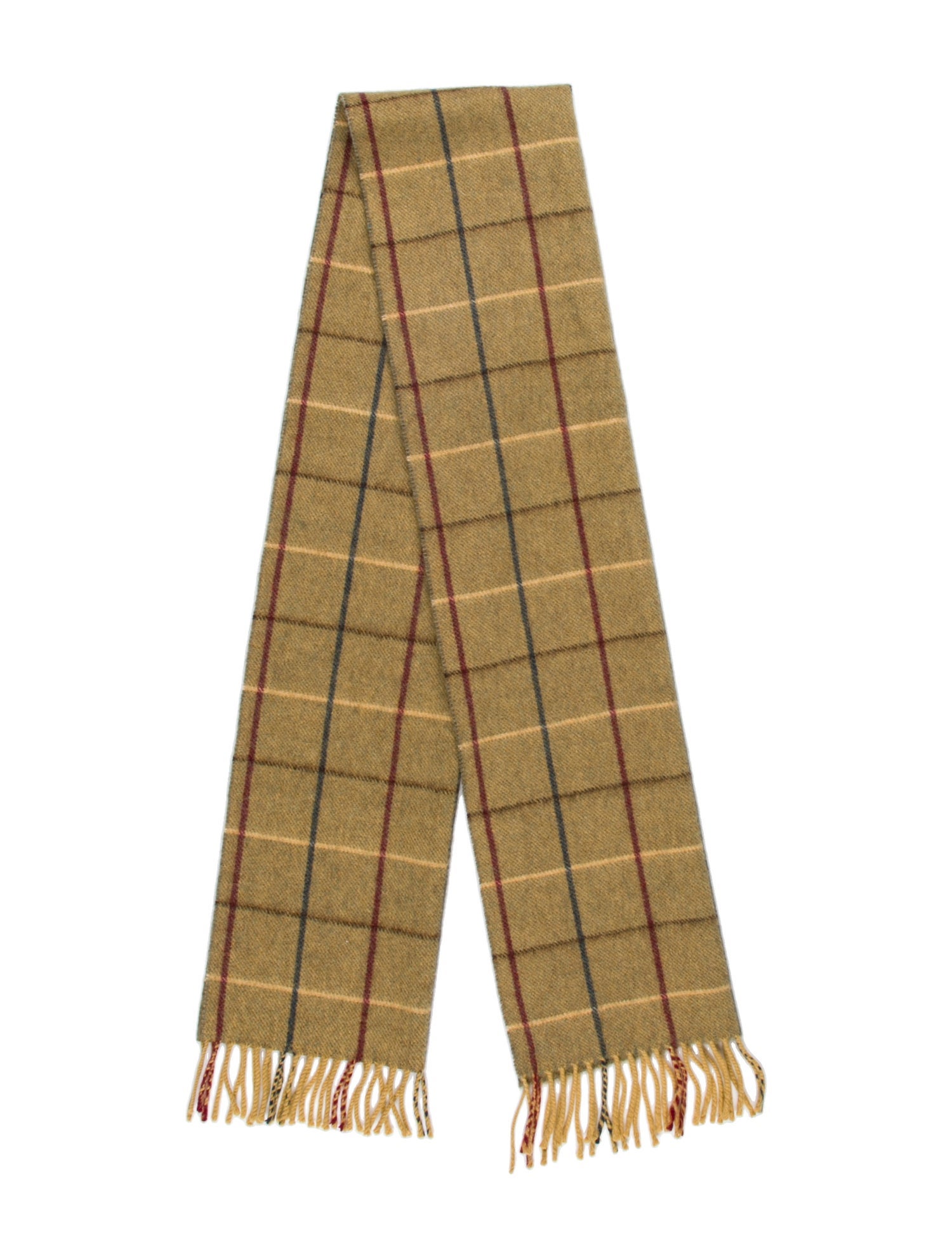 Burberry's Cashmere Plaid Print Scarf
