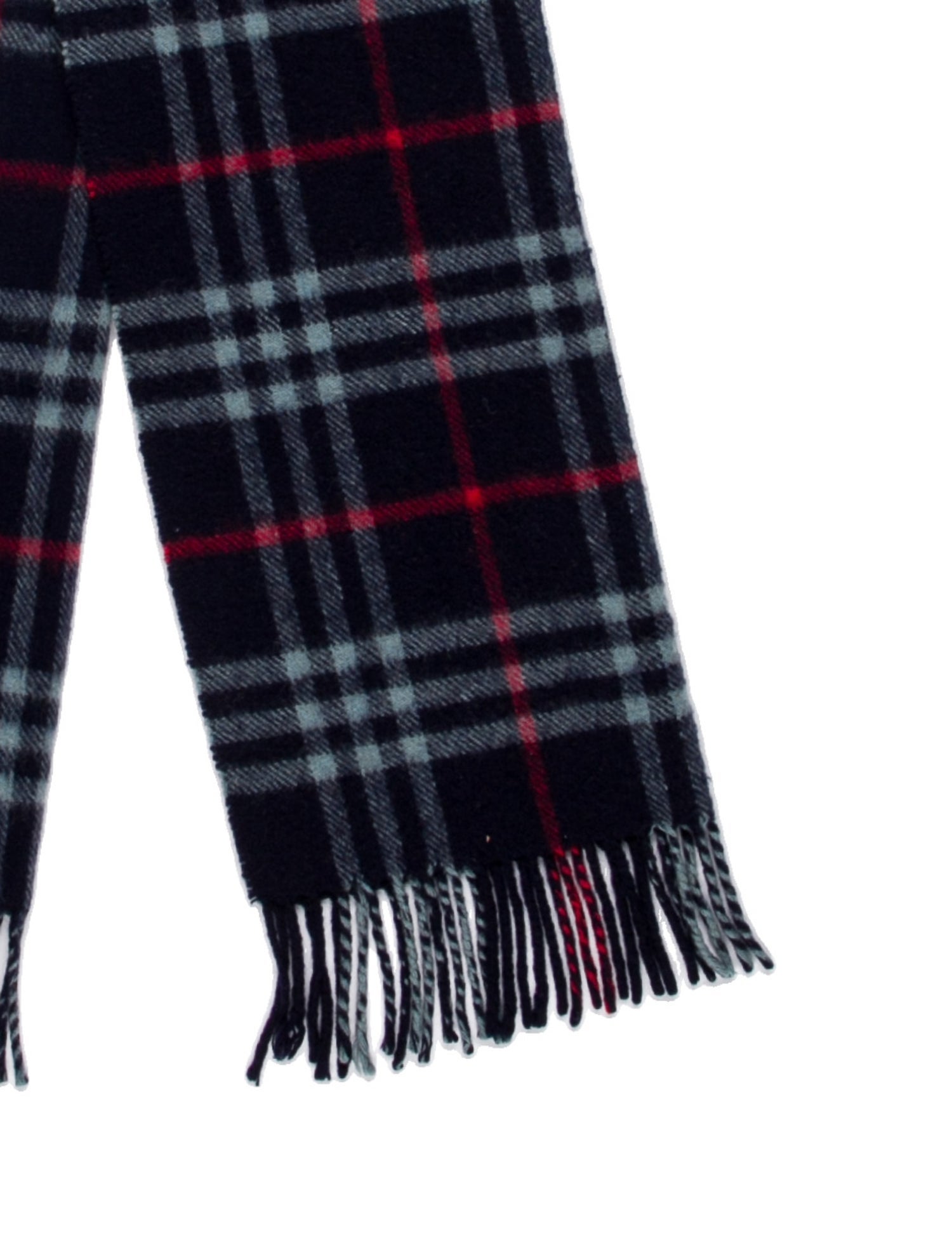 Burberry's Cashmere Plaid Print Scarf