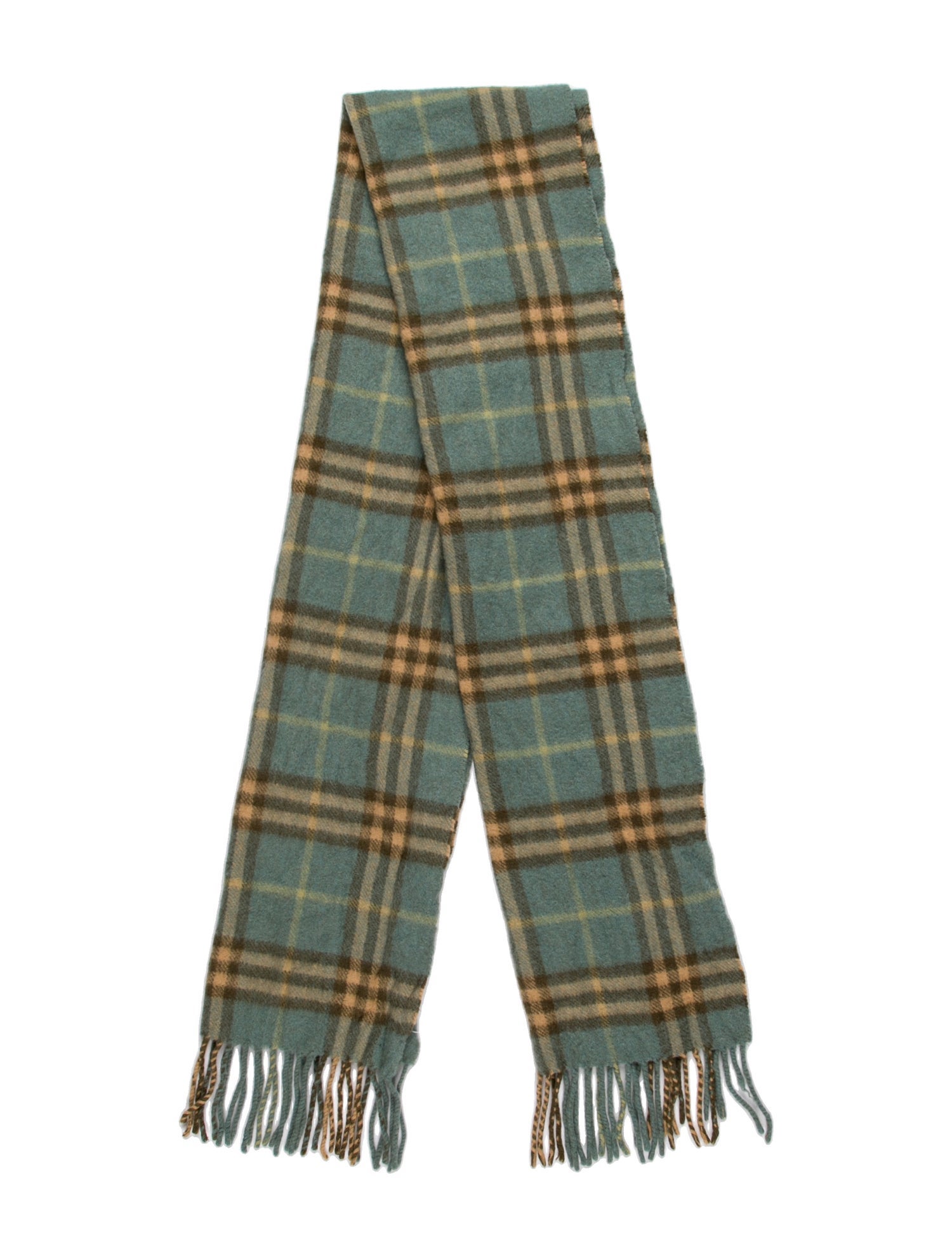 Burberry's Cashmere Plaid Print Scarf