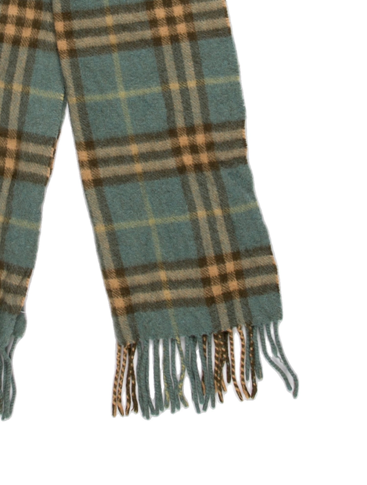 Burberry's Cashmere Plaid Print Scarf