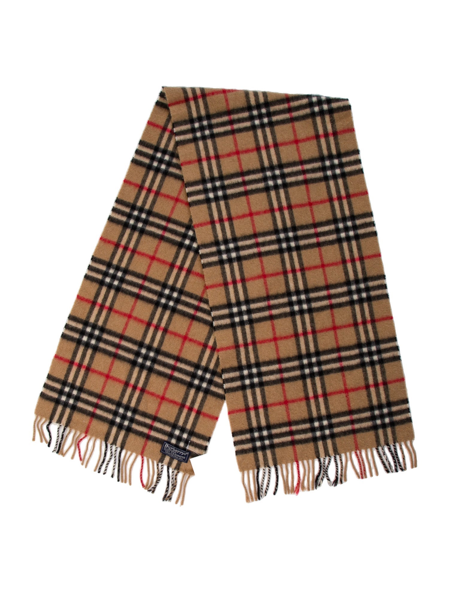 Burberry's Cashmere Plaid Print Scarf