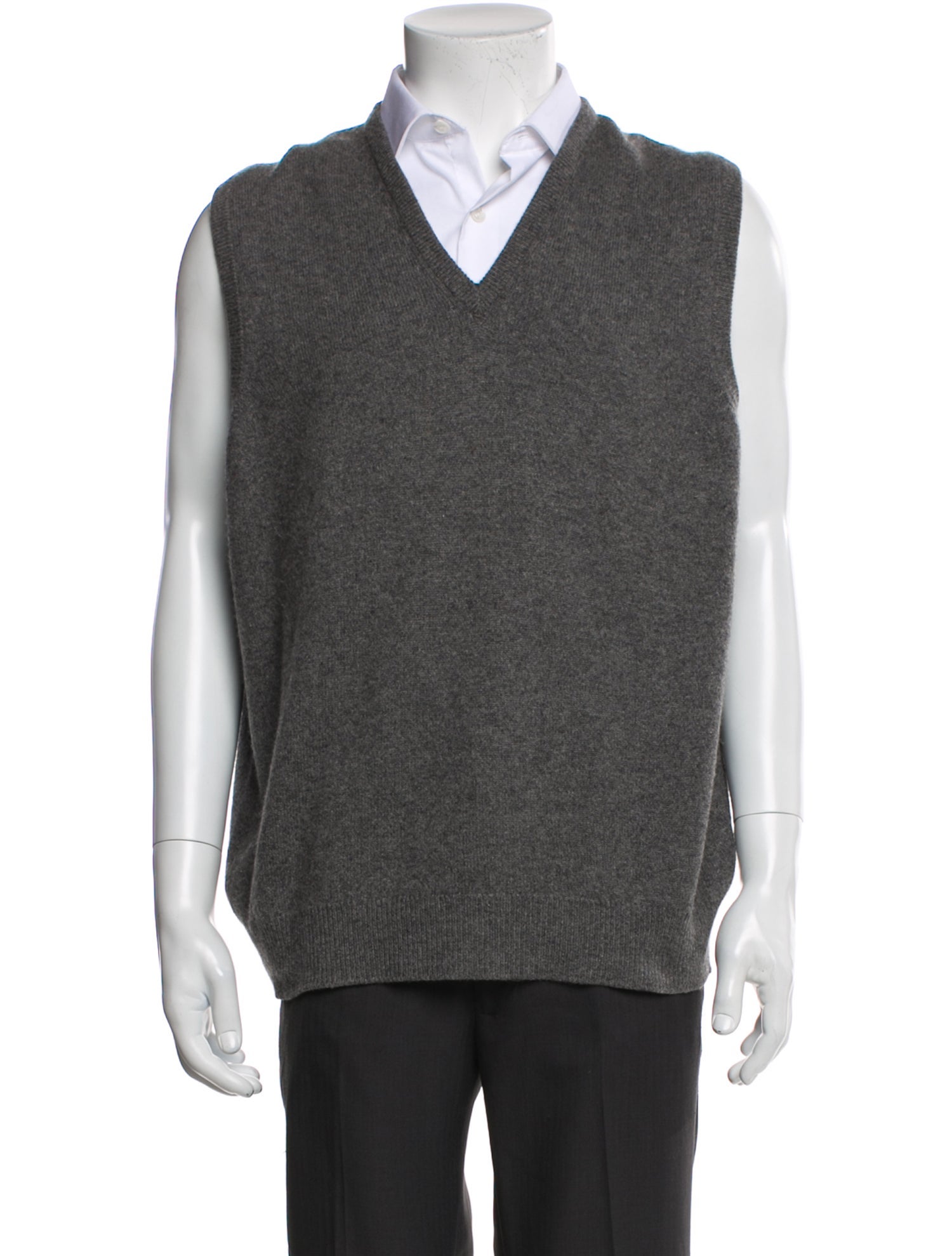 Burberry's Cashmere V-Neck Sweater Vest