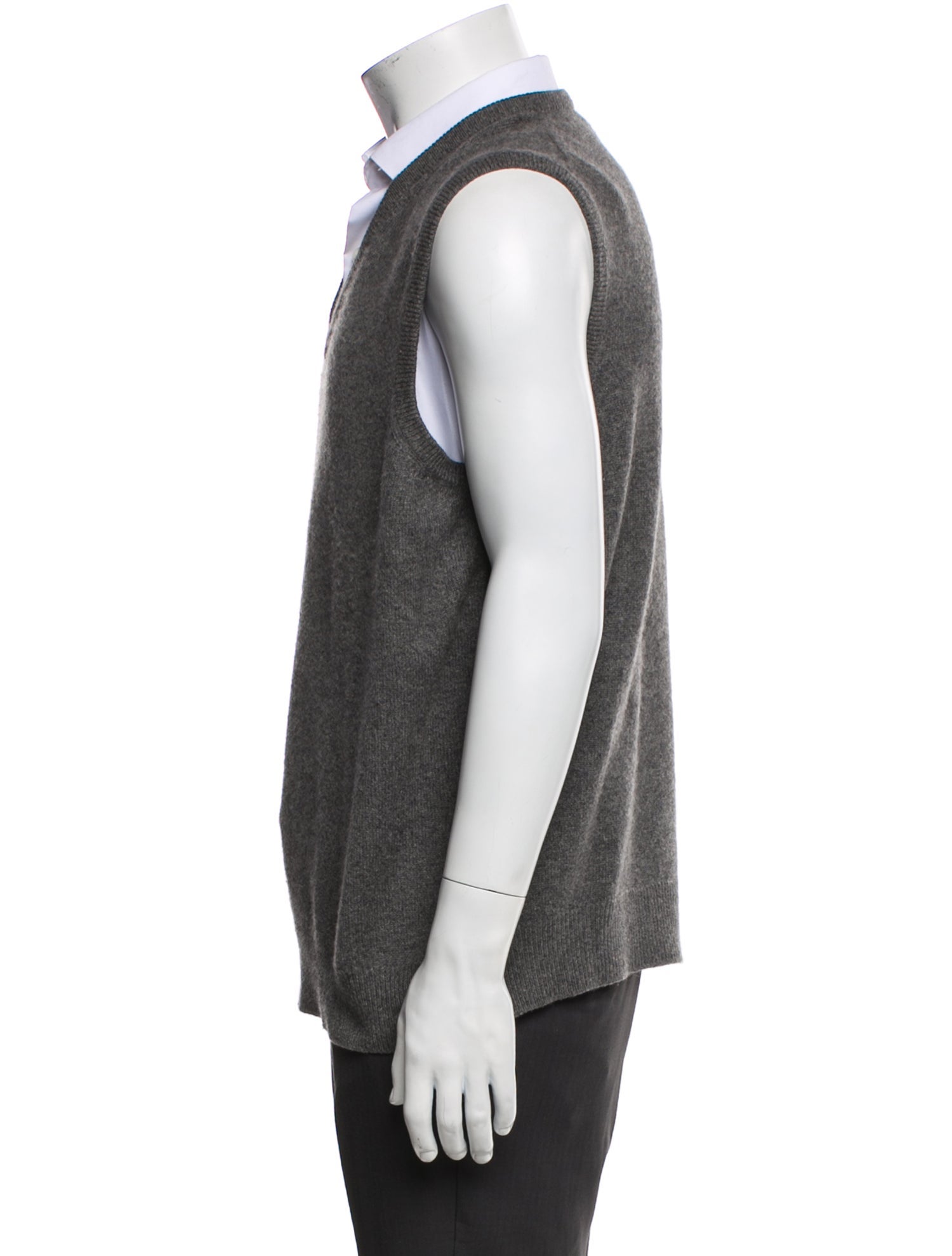 Burberry's Cashmere V-Neck Sweater Vest