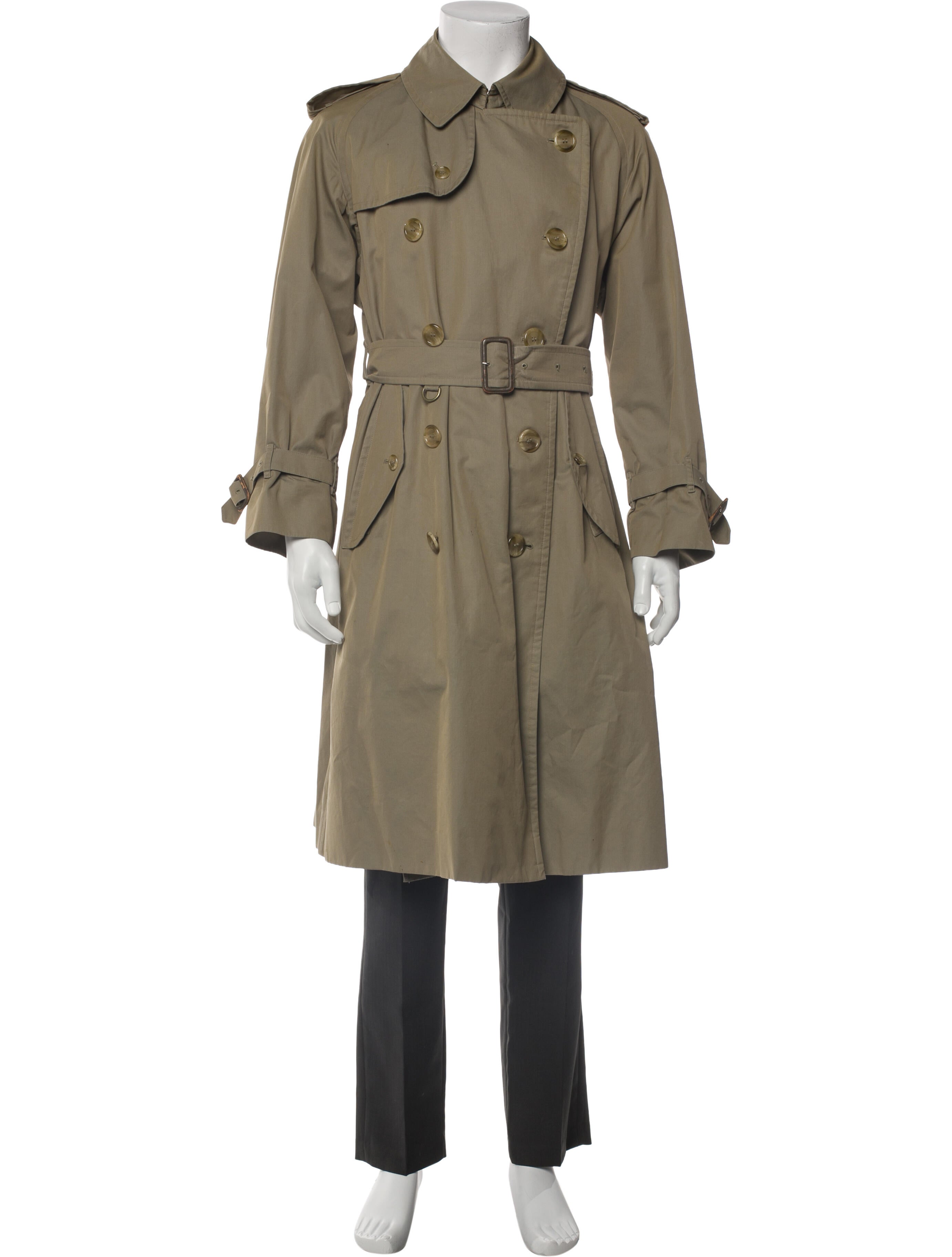 Burberry's House Check Pattern Trench Coat