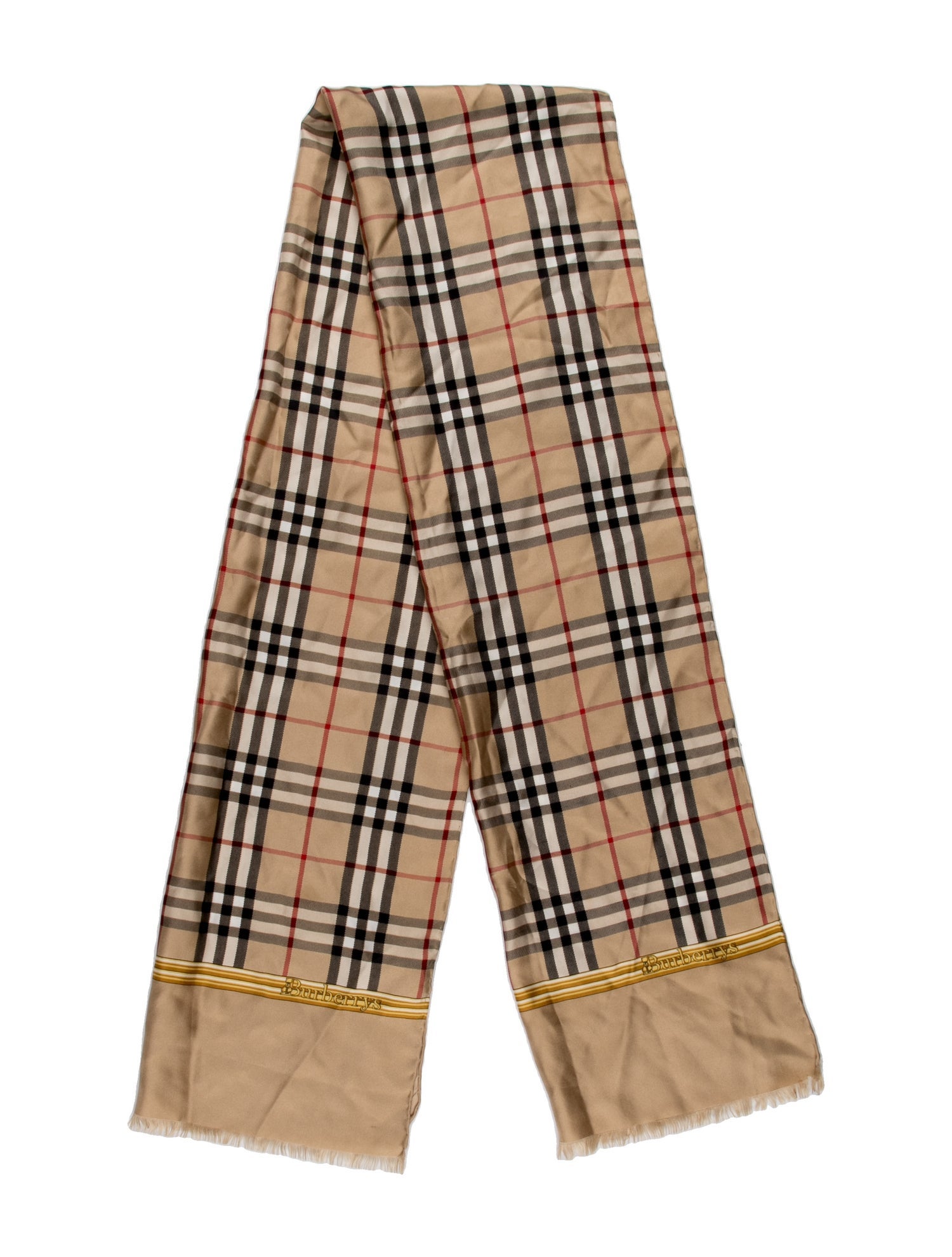 Burberry's Silk House Check Pattern Scarf