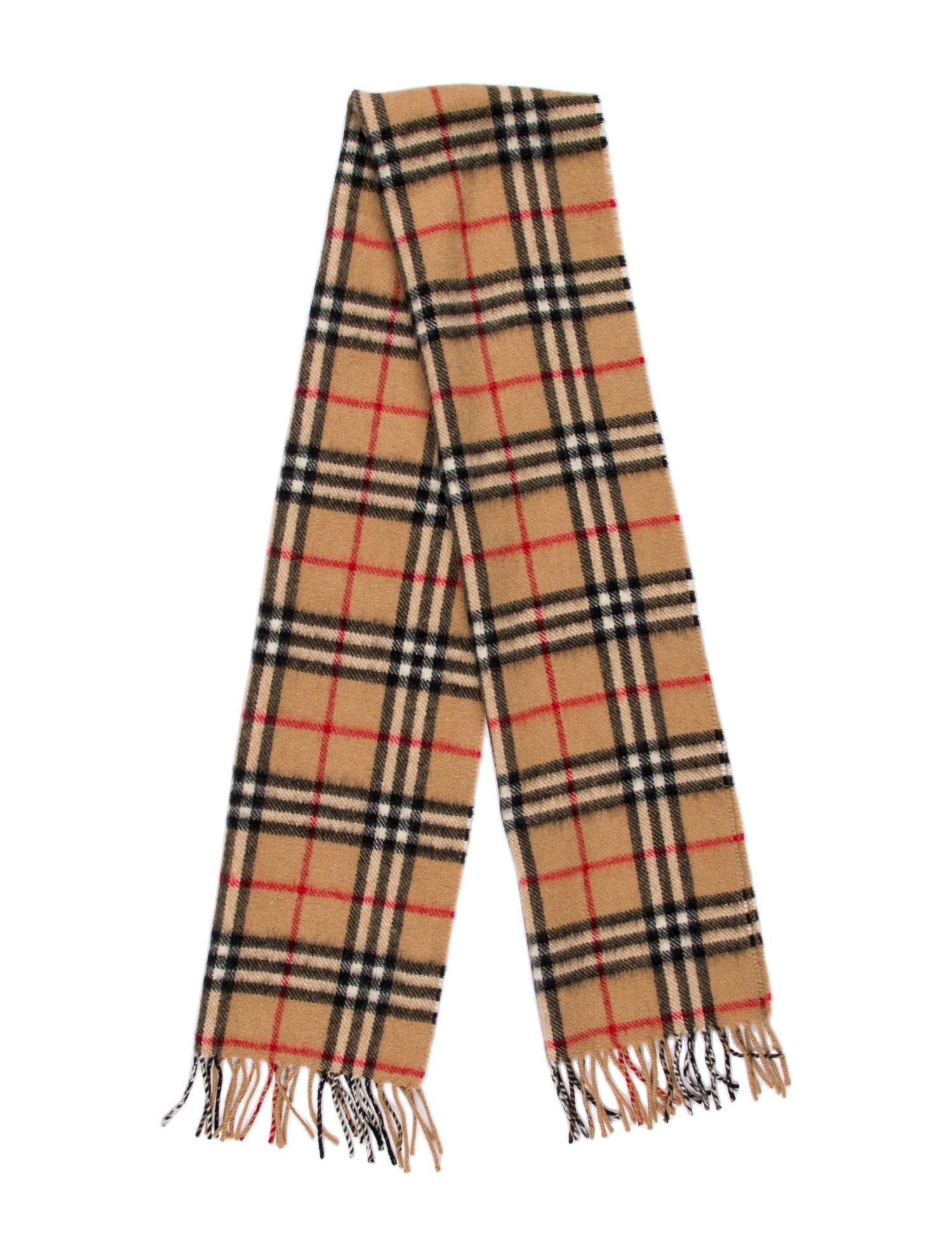 Burberry's Cashmere Nova Check Pattern Scarf