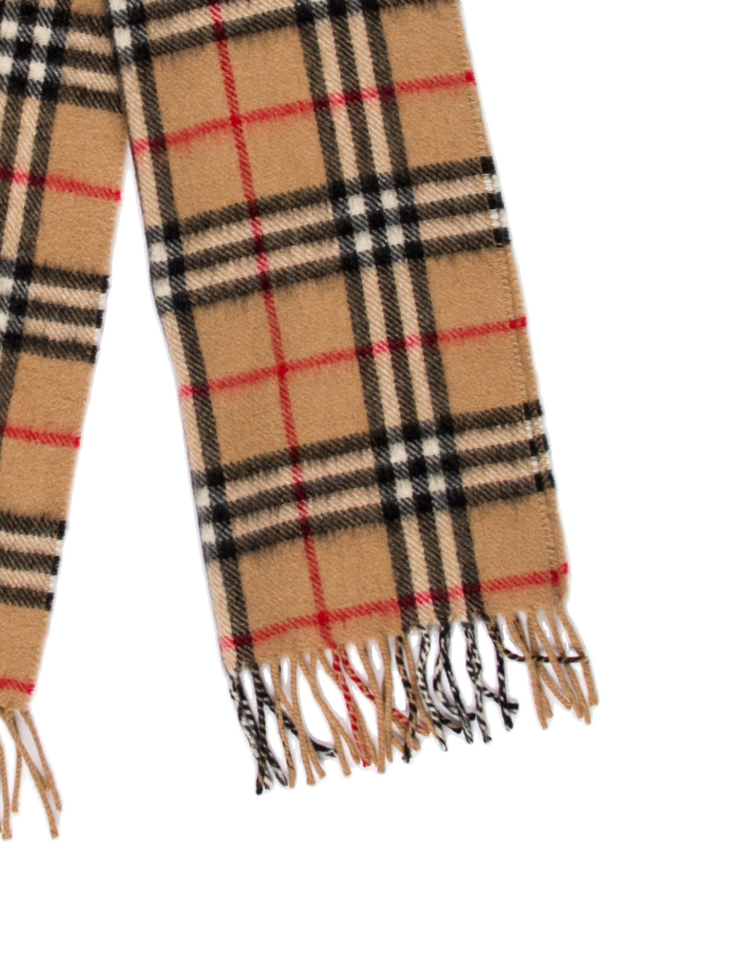 Burberry's Cashmere Nova Check Pattern Scarf
