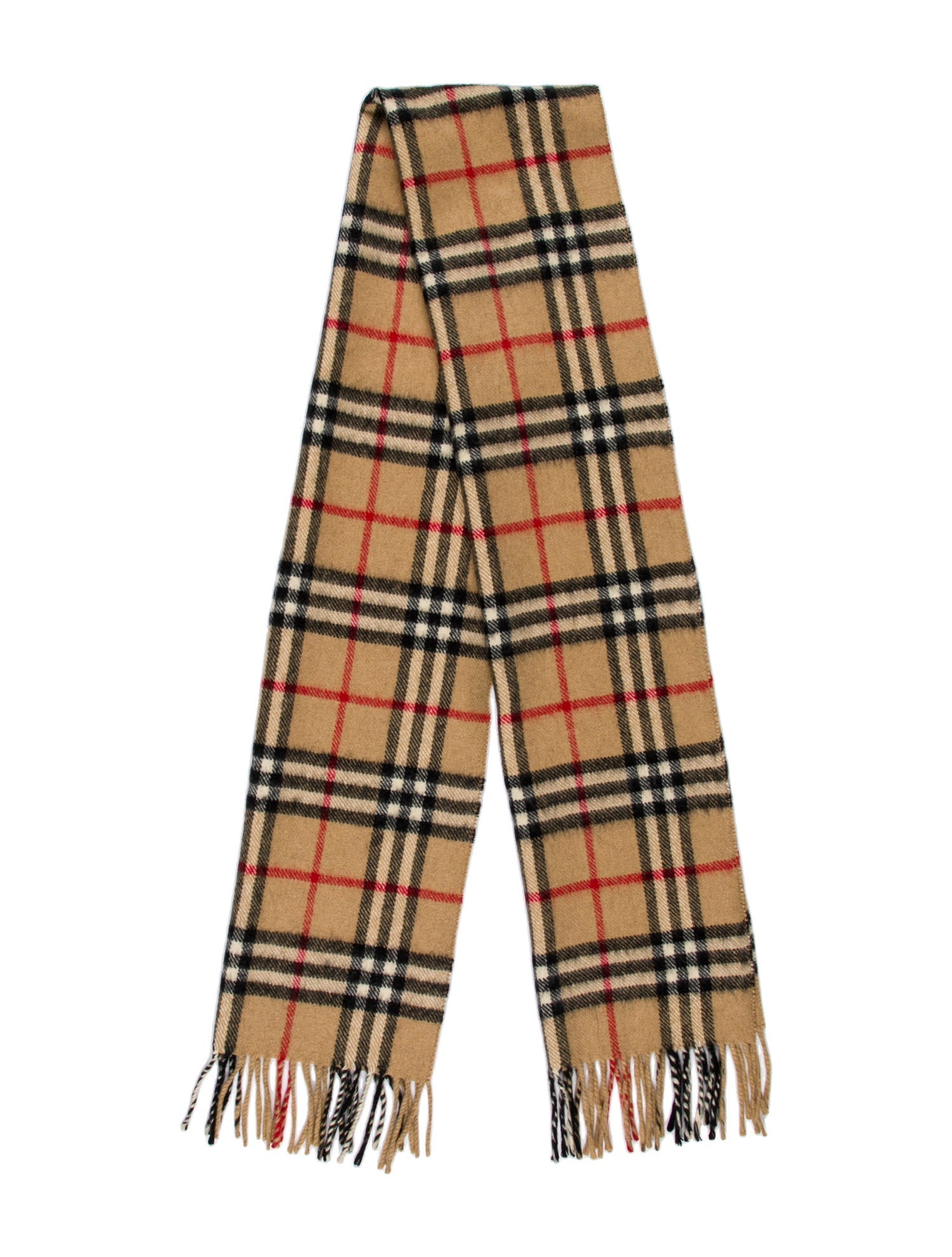 Burberry's Cashmere Nova Check Pattern Scarf