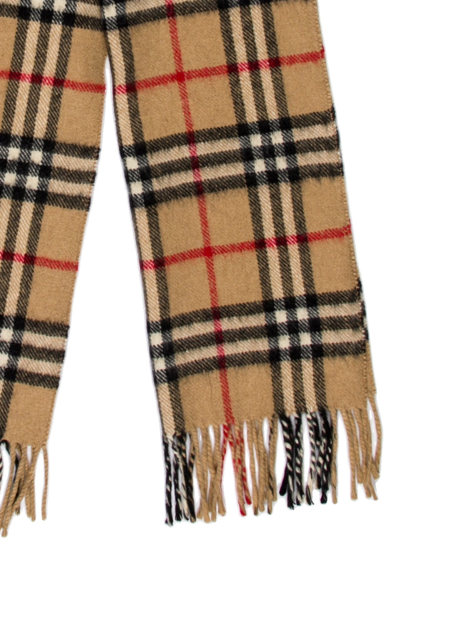 Burberry's Cashmere Nova Check Pattern Scarf