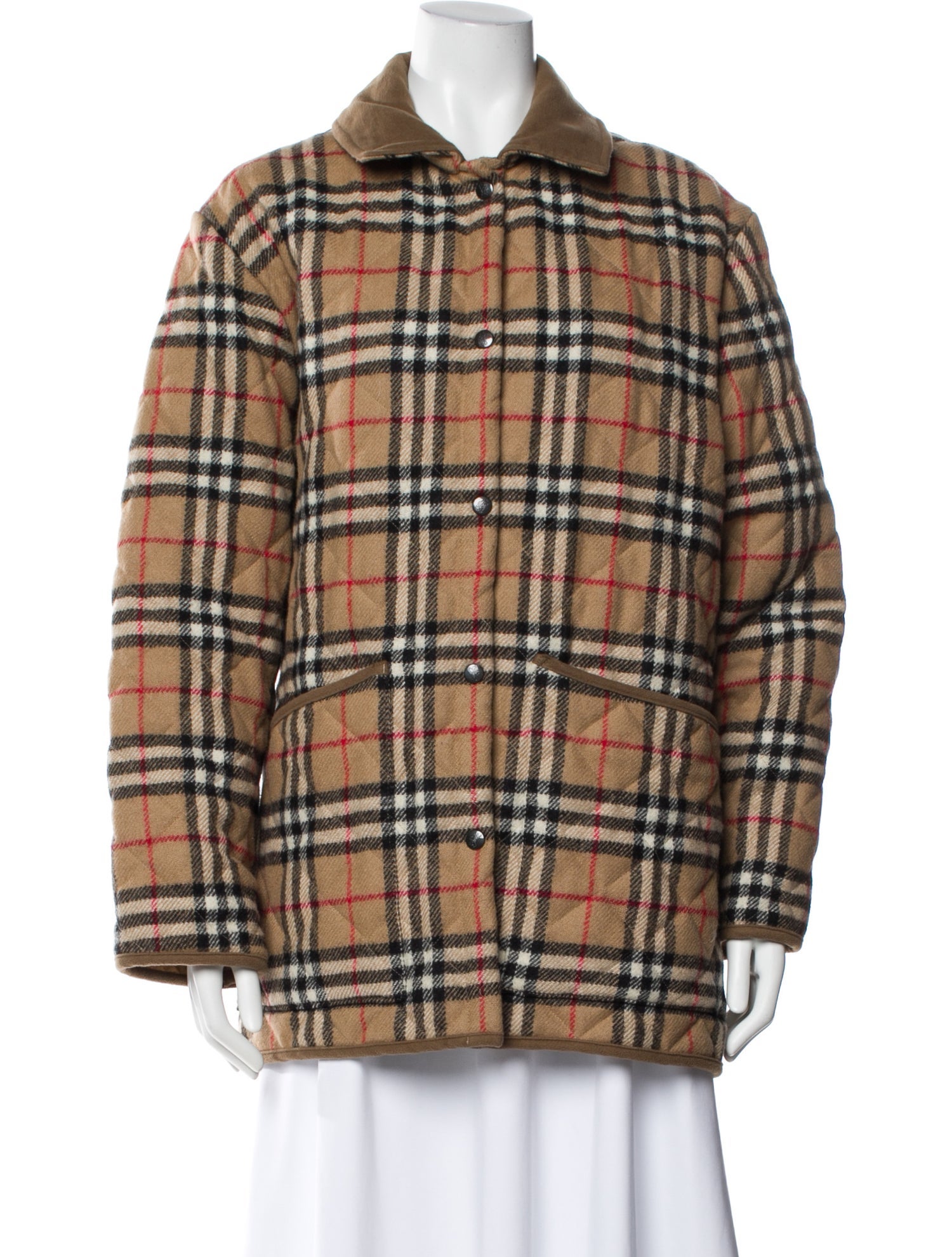 Burberry's Wool Plaid Print Jacket