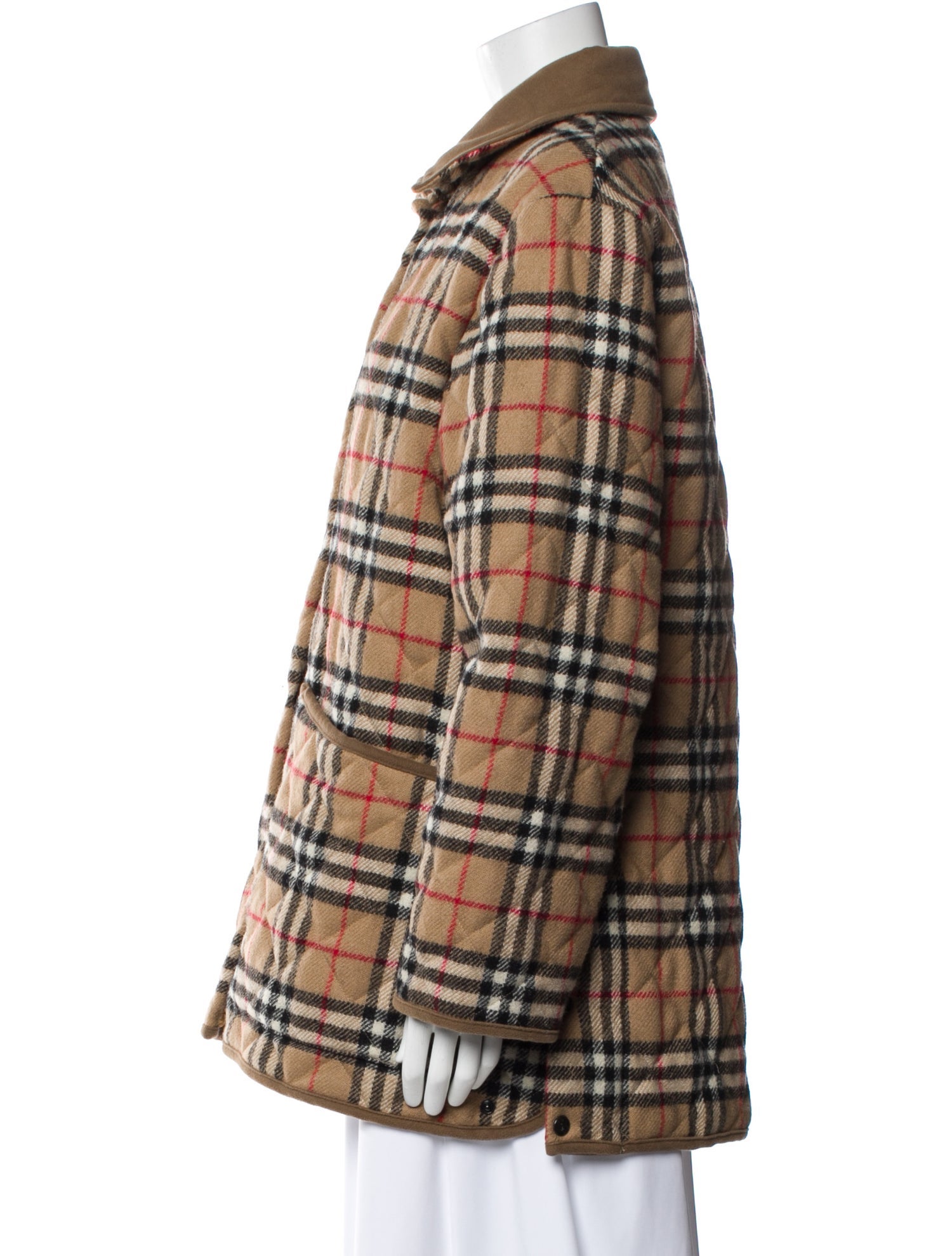 Burberry's Wool Plaid Print Jacket