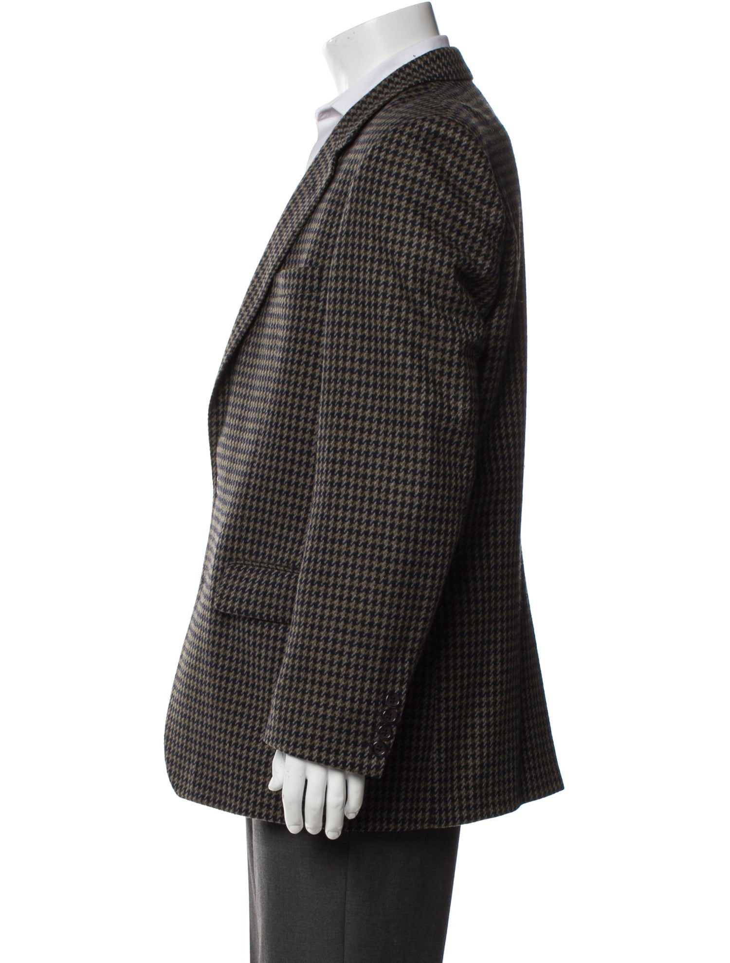 Burberry's Wool Houndstooth Print Blazer