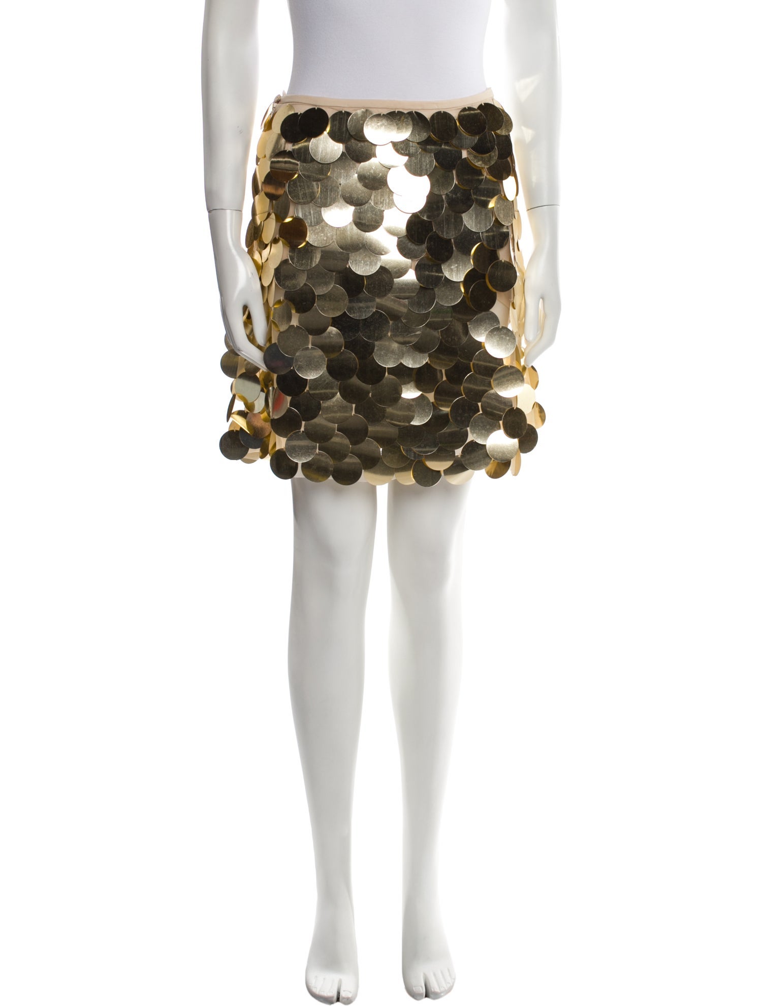 Sara Battaglia Sequin Mini Skirt