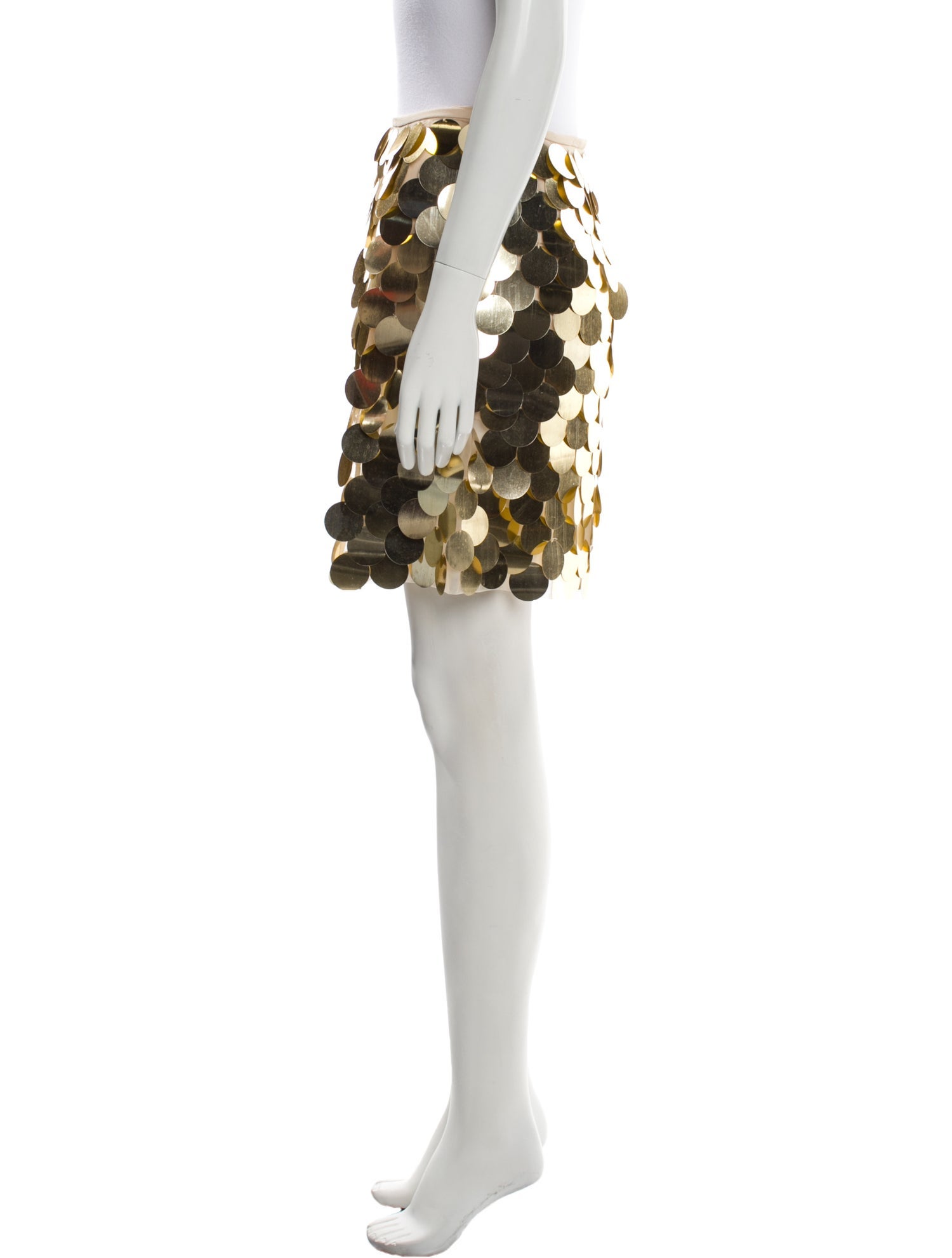 Sara Battaglia Sequin Mini Skirt