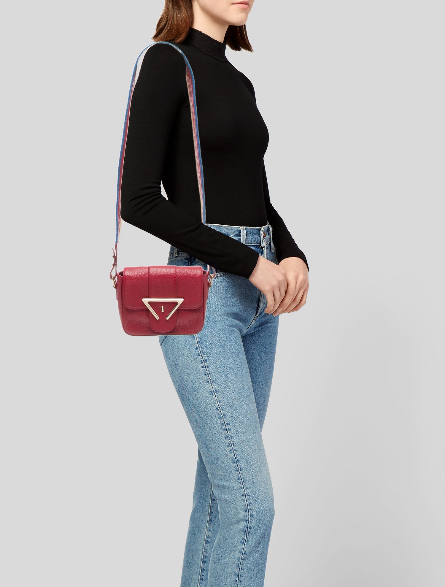 Sara Battaglia Leather Crossbody Bag