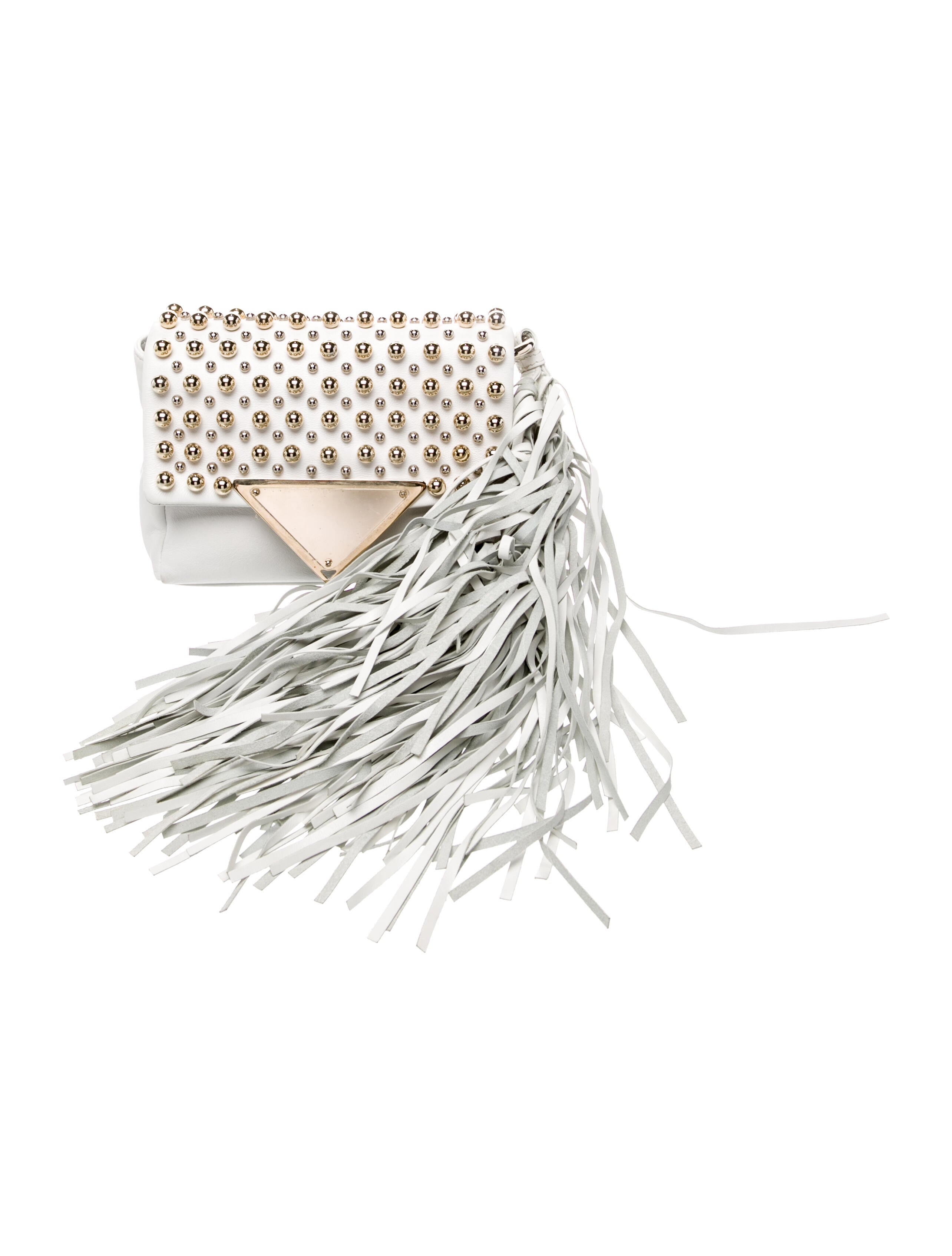 Sara Battaglia Leather Minaudière